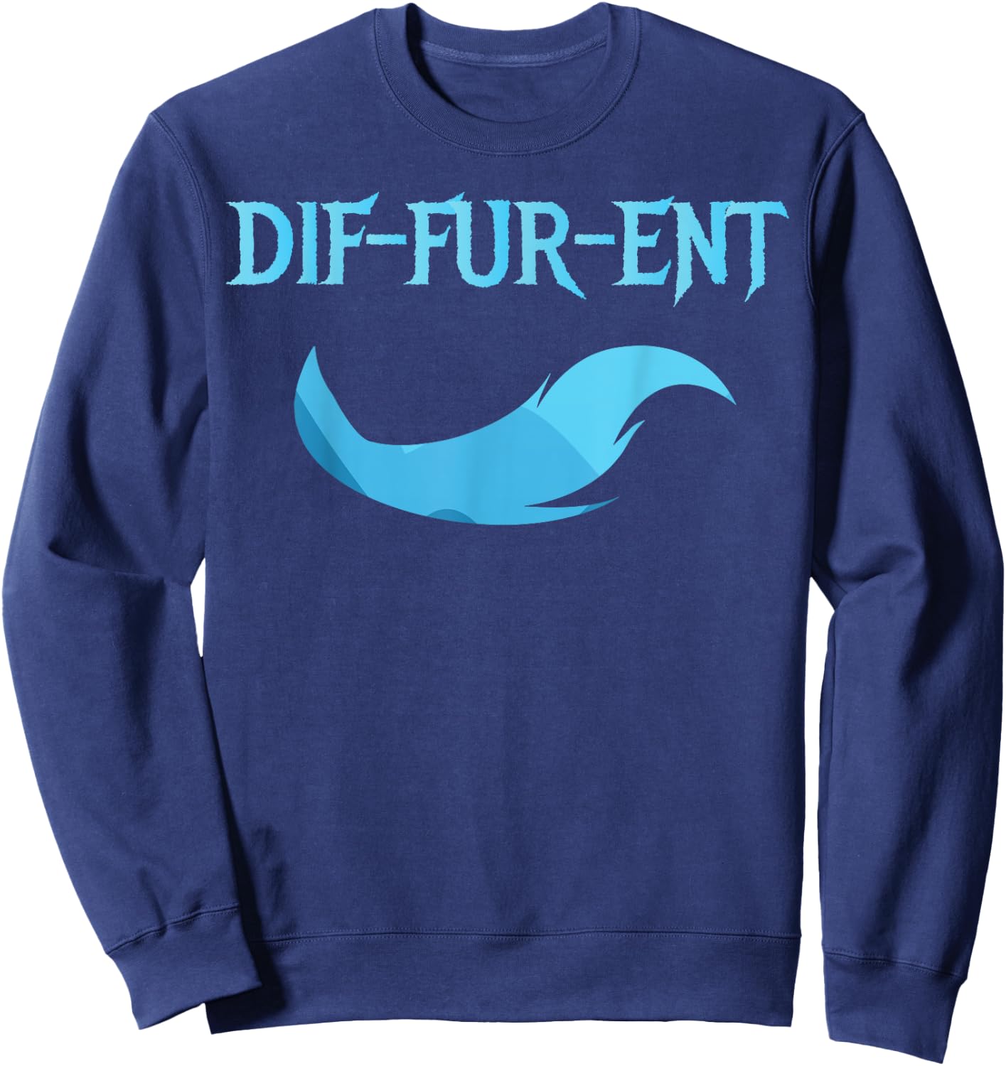 Diffurent Furry Fandom Furries Fan Designs Men Women Kids Sweatshirt - Sweatshirt | Navy