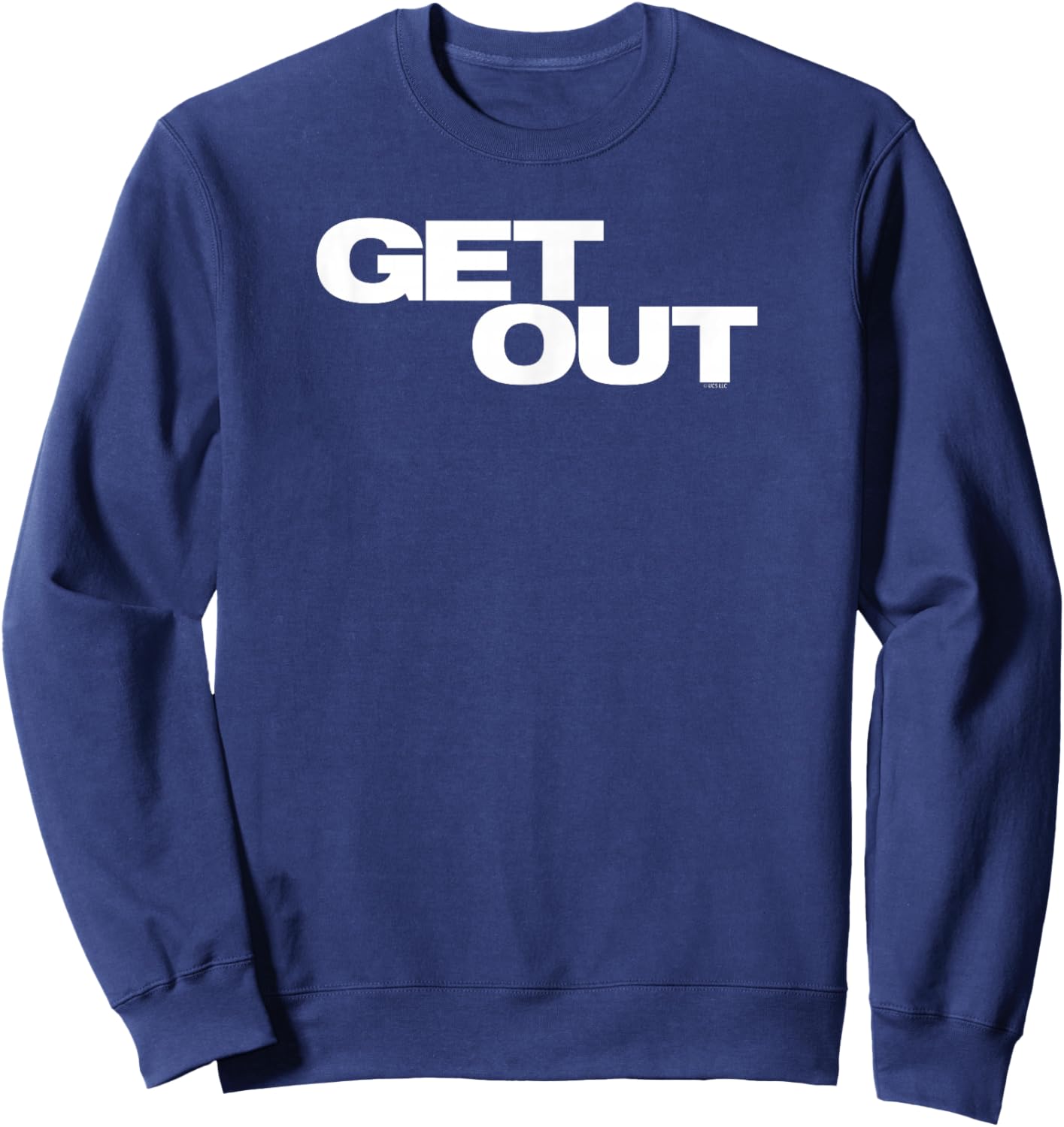 Get Out Official Movie - -Adults, Black, Small Sweatshirt - Sweatshirt | Navy