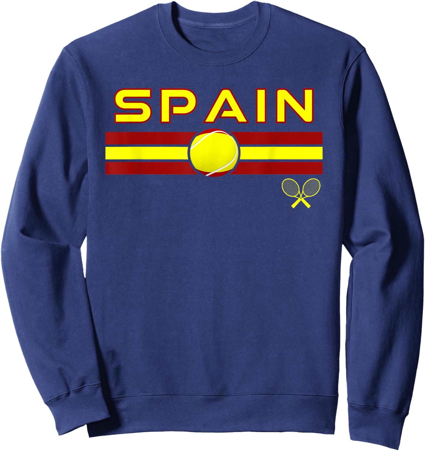 Spain Tennis Player Spainiard Sports Spain National Flag Sweatshirt - Sweatshirt | Navy