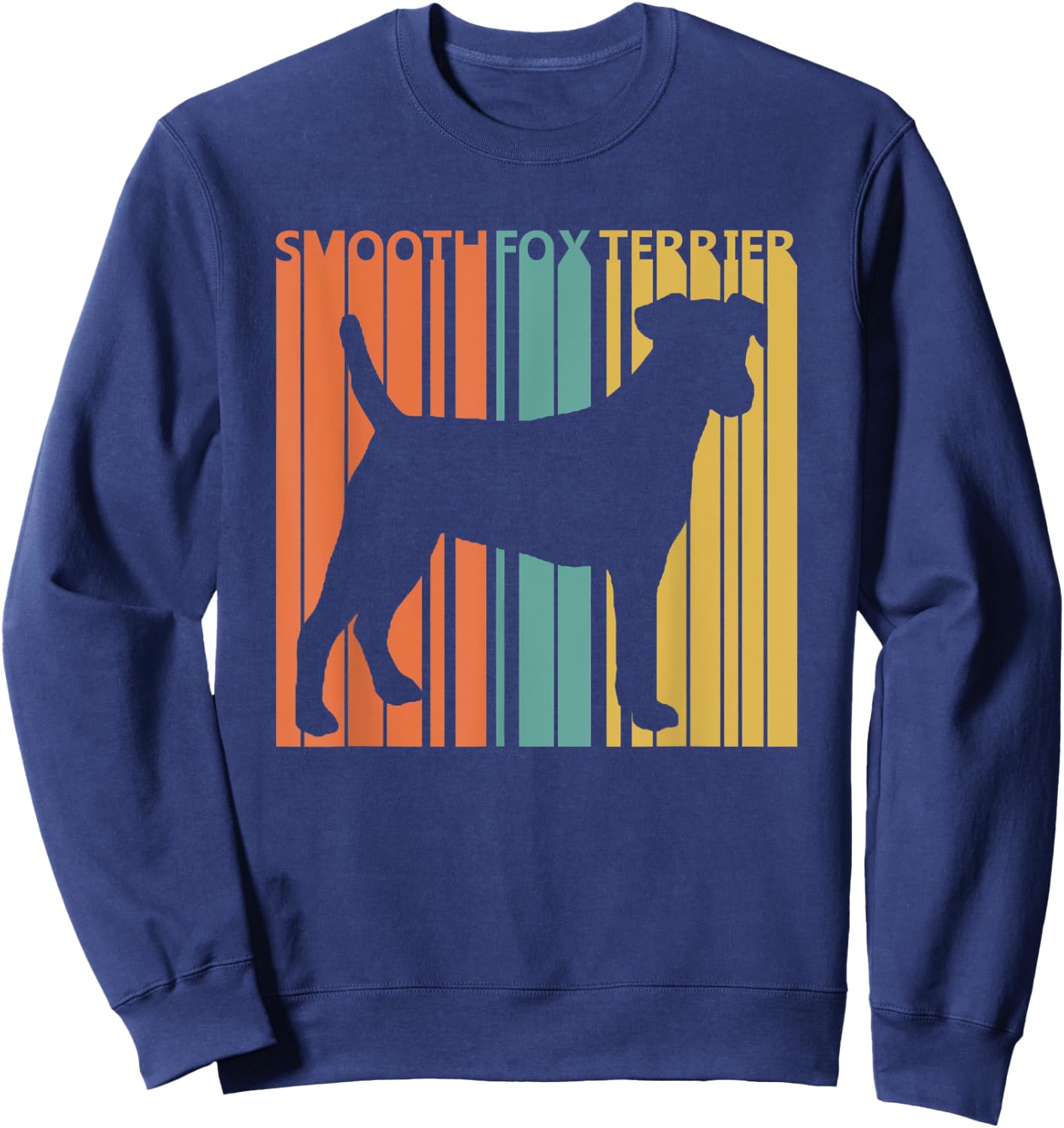 Vintage Smooth Fox Terrier dog Women Kids Sweatshirt - Sweatshirt | Navy