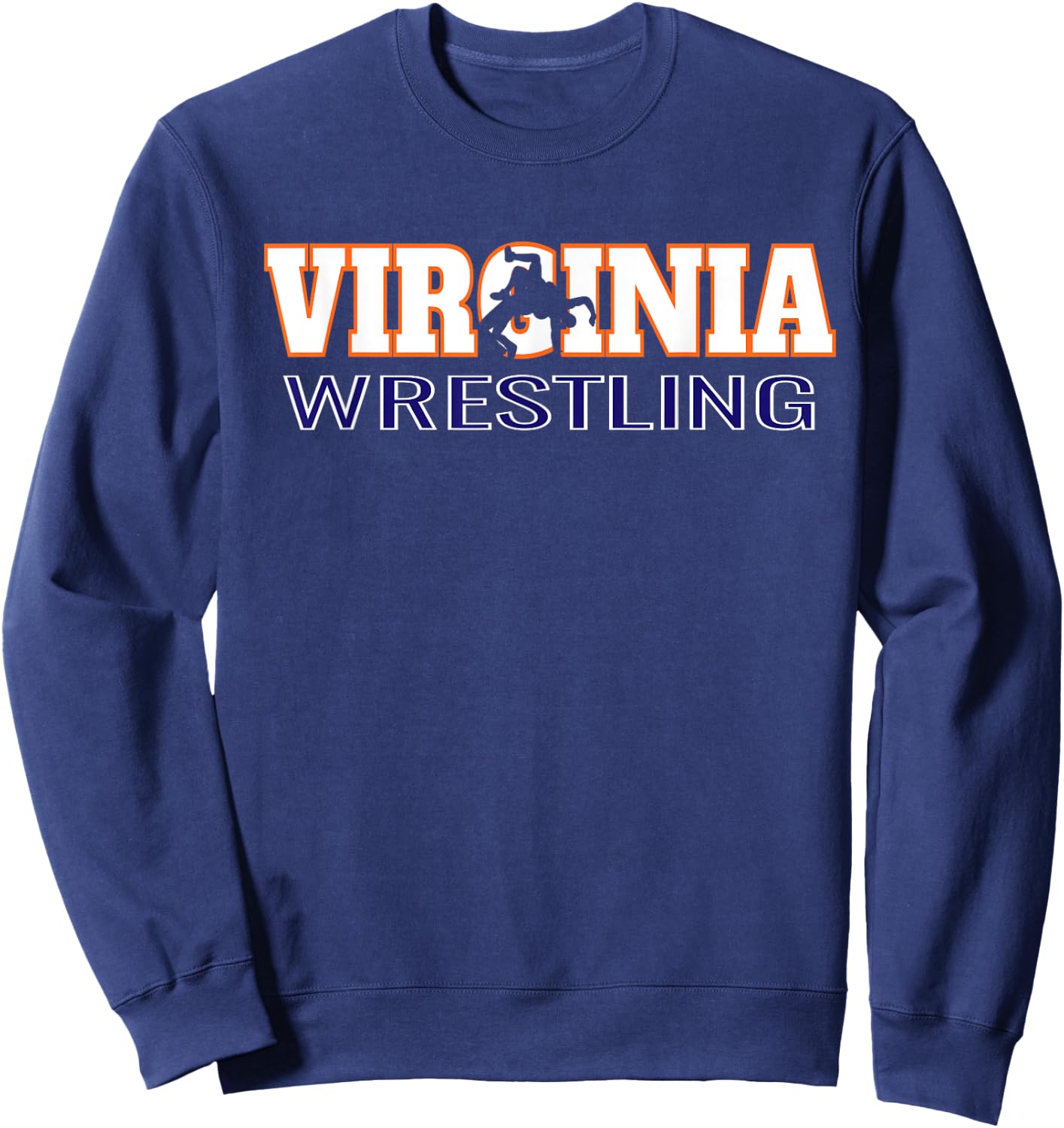 Virginia Wrestling Freestyle Wrestler Team State Pride Gift Sweatshirt - Sweatshirt | Navy