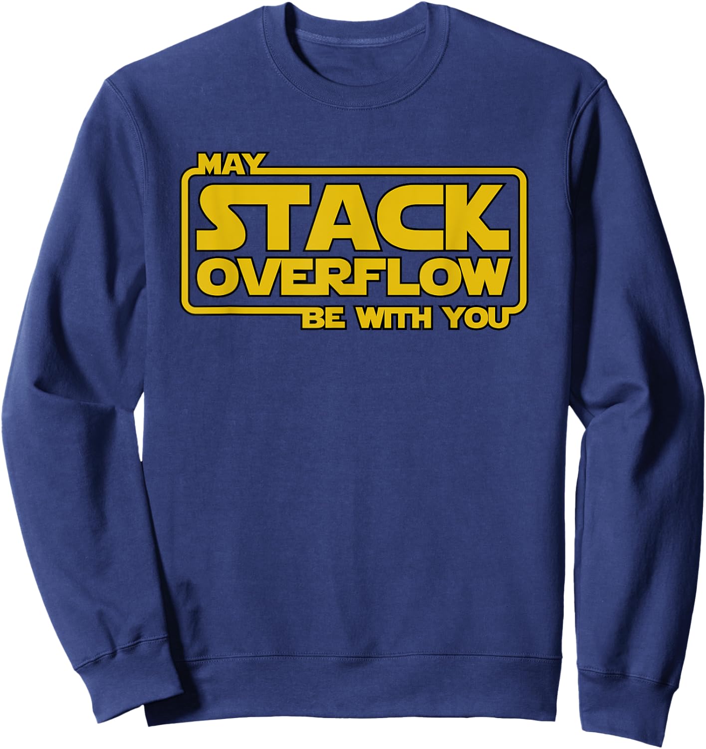 Stack Overflow with You DevOps Java Python Linux Programmer Sweatshirt - Sweatshirt | Navy