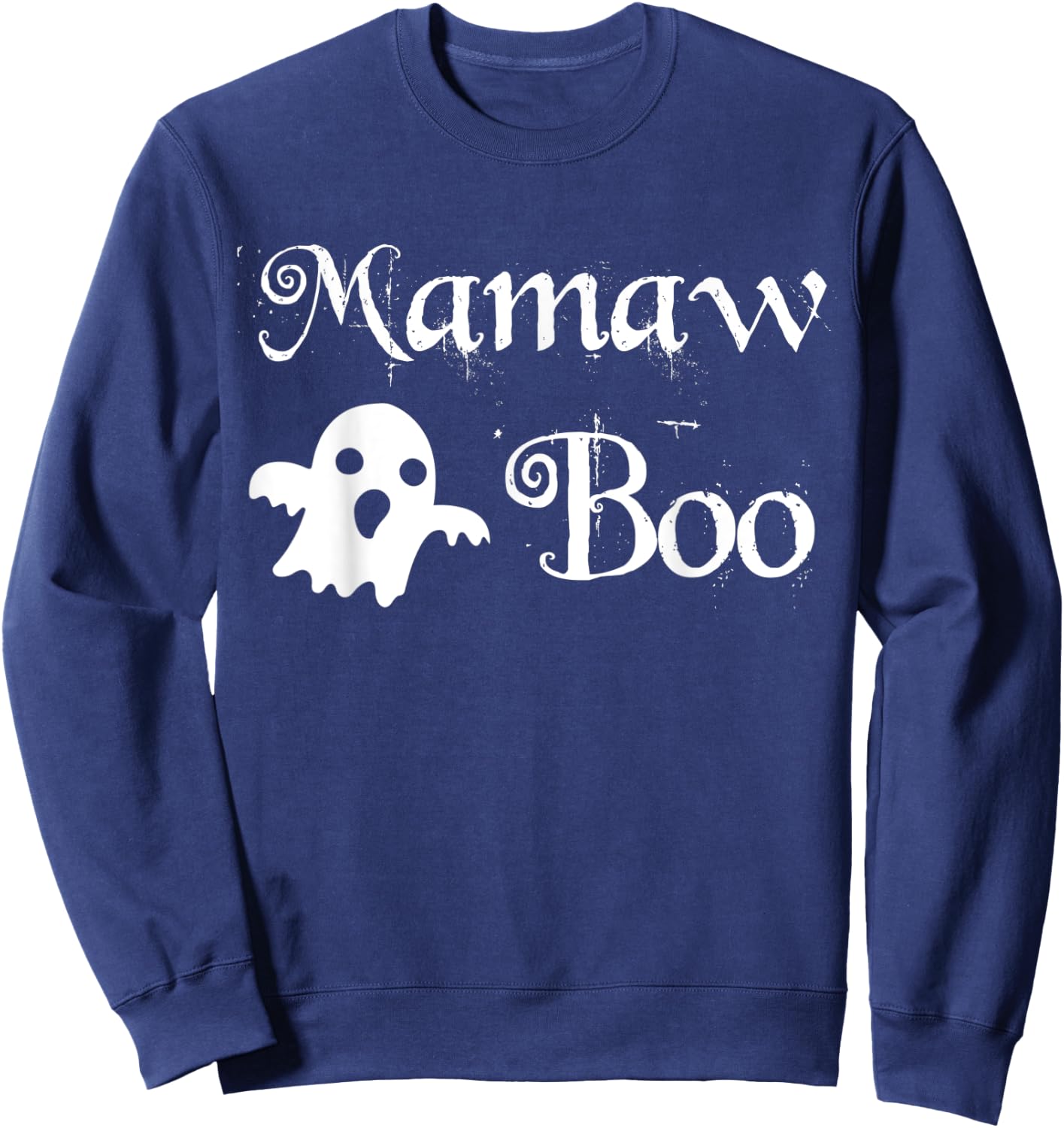 Mamaw Boo Funny Halloween Matching Family Gift Sweatshirt - Sweatshirt | Navy