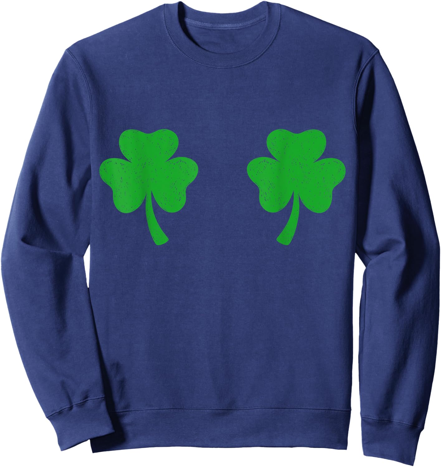 Shamrock Boobs Irish Boobies St Patricks Day Shirt Sweatshirt - Sweatshirt | Navy