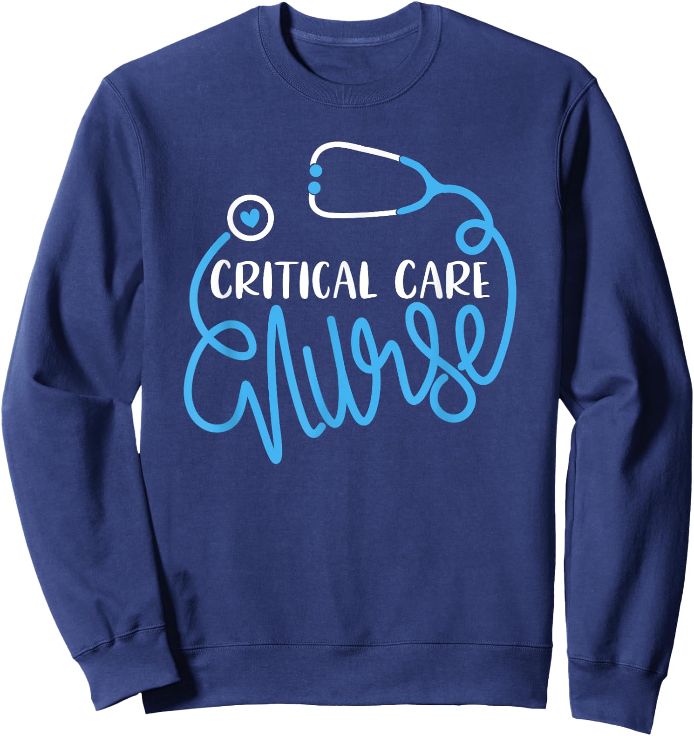 Intensive Care Medical Department - JoinHealthcare Critical Care Nursing Department ICU RN Critical Care Nurse Sweatshirt - Sweatshirt | Navy