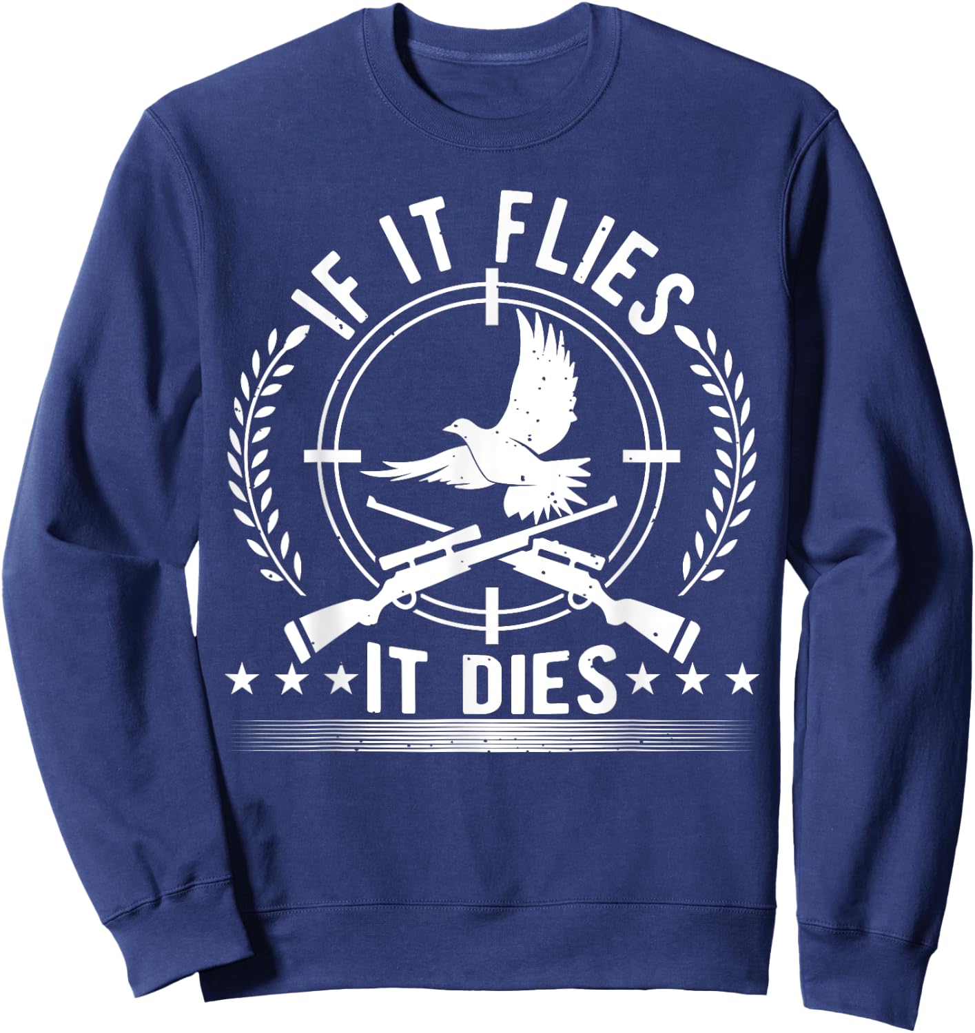 Dove Hunting, Bird Hunting For A Patriotic Dove Hunter Sweatshirt - Sweatshirt | Navy