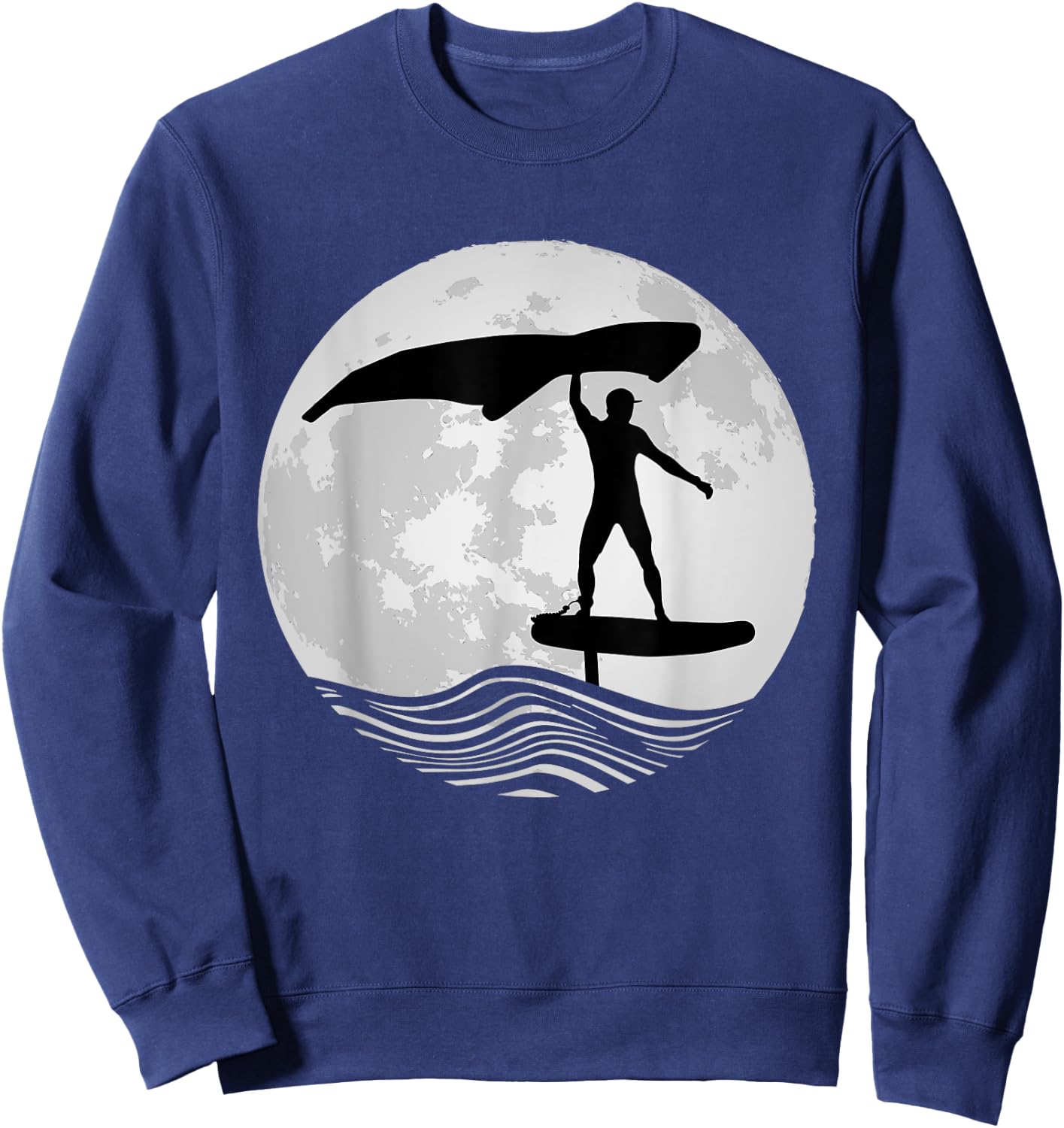 Wing Surf Wing Foil Wingsurfer Foiler Sweatshirt - Sweatshirt | Navy
