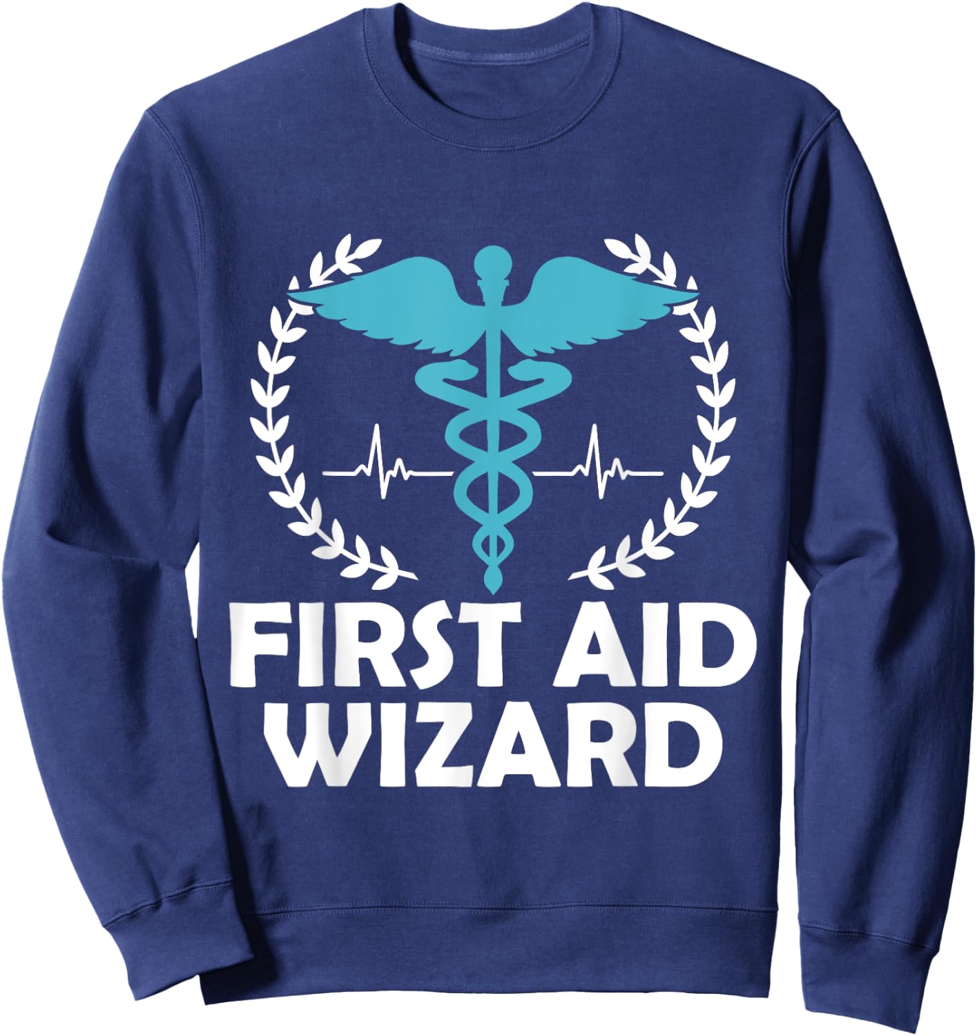 First Aid Wizard Nurses Nursing Nurse Job School Sweatshirt - Sweatshirt | Navy