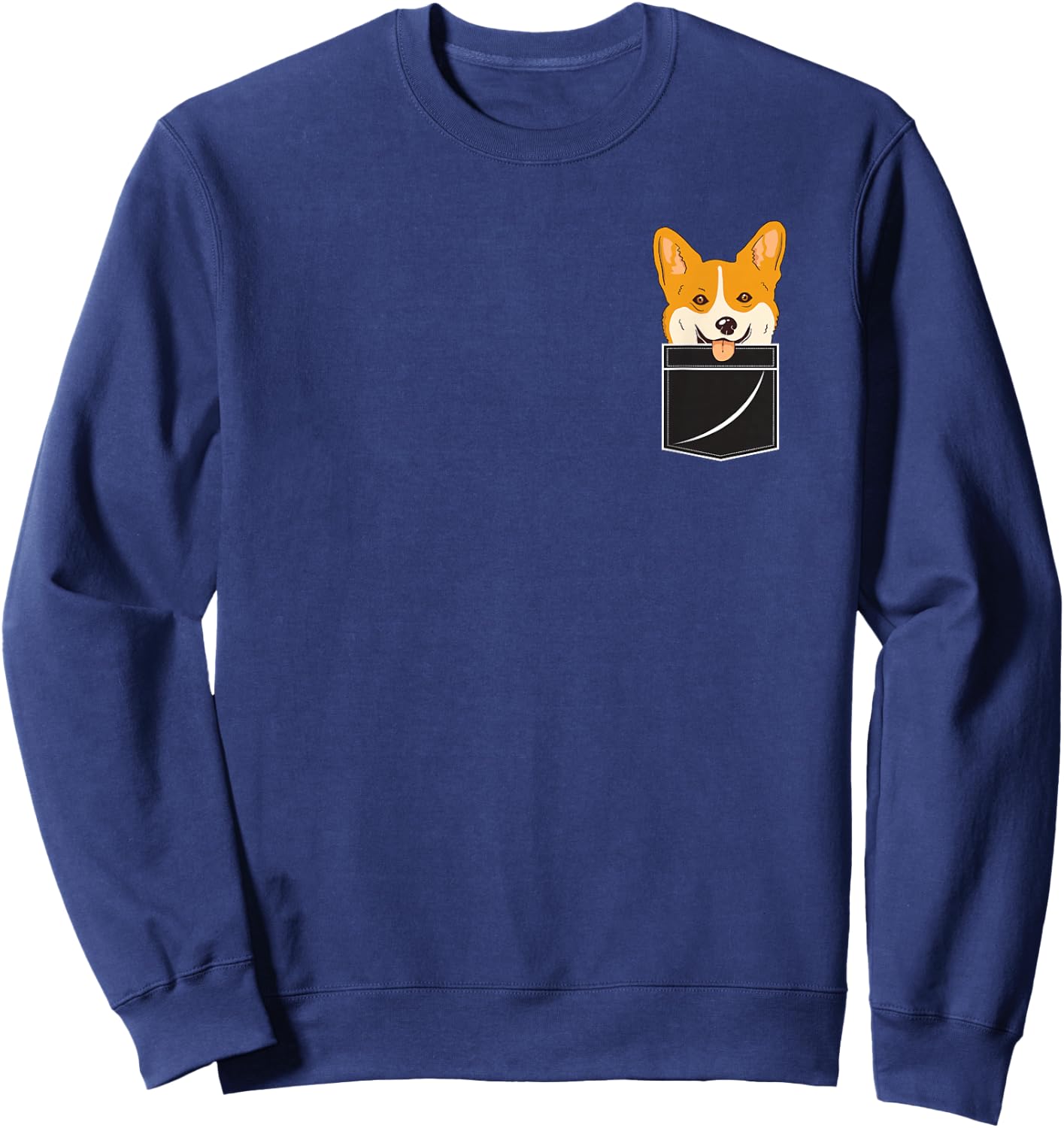 Corgi In Pocket Funny Corgi Crazy Dog Lover Sweatshirt - Sweatshirt | Navy