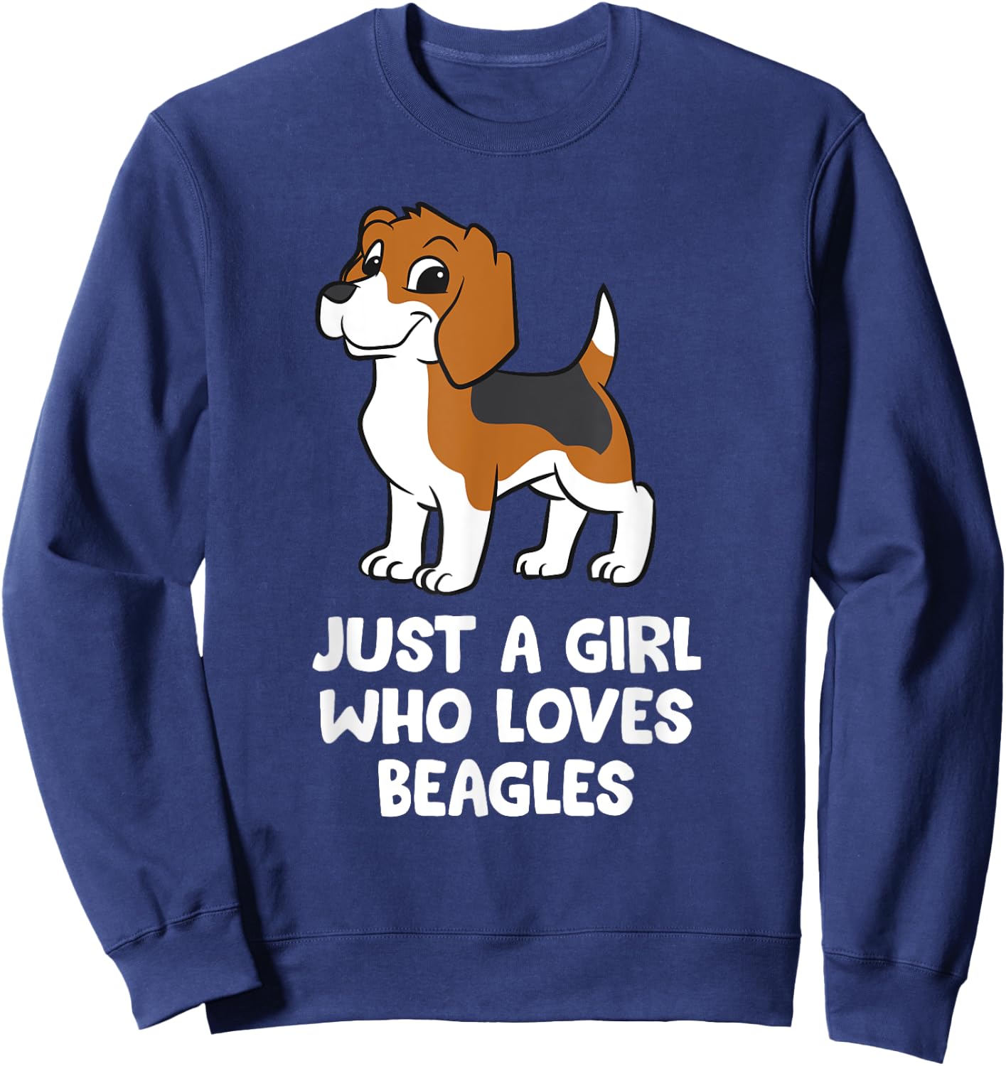 Just a Girl Who Loves Beagles Sweatshirt - Sweatshirt | Navy