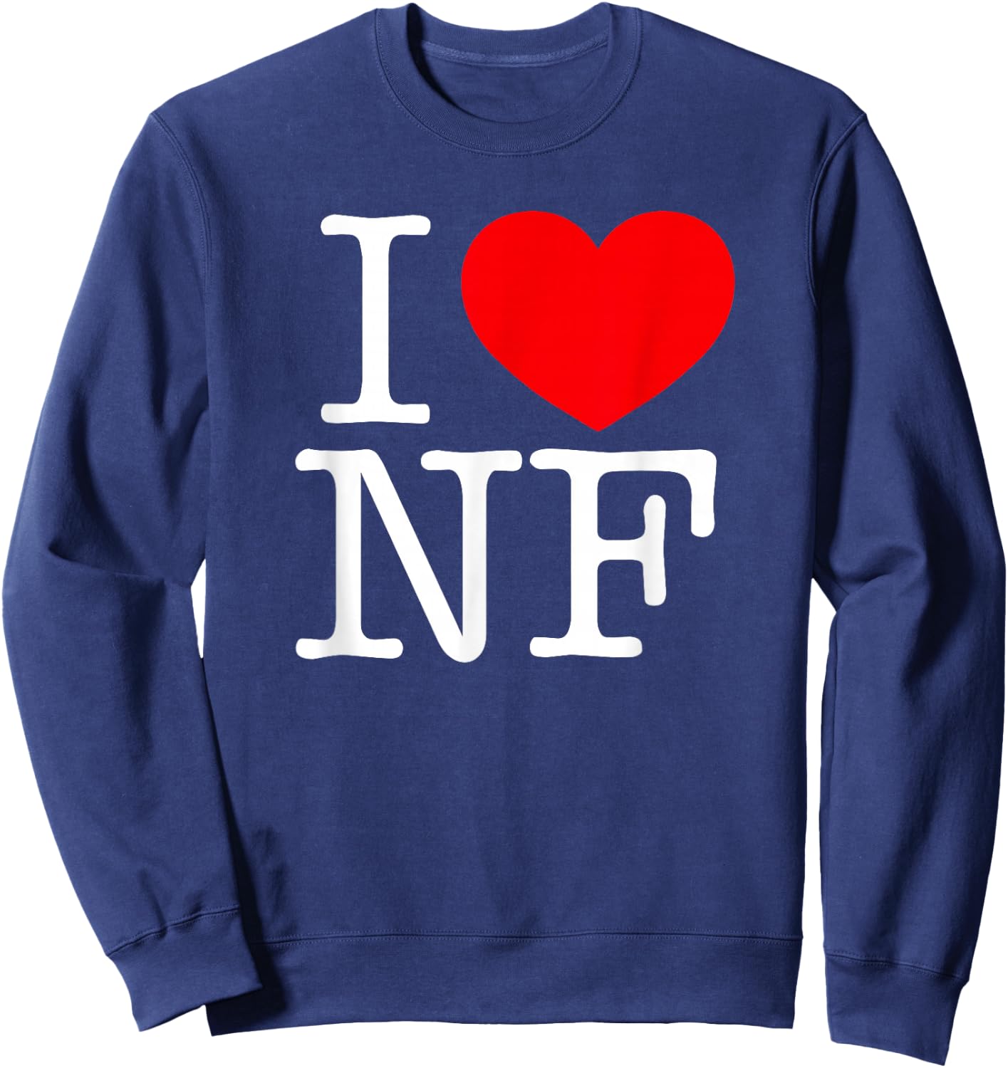 I Love (Heart) NF Sweatshirt - Sweatshirt | Navy