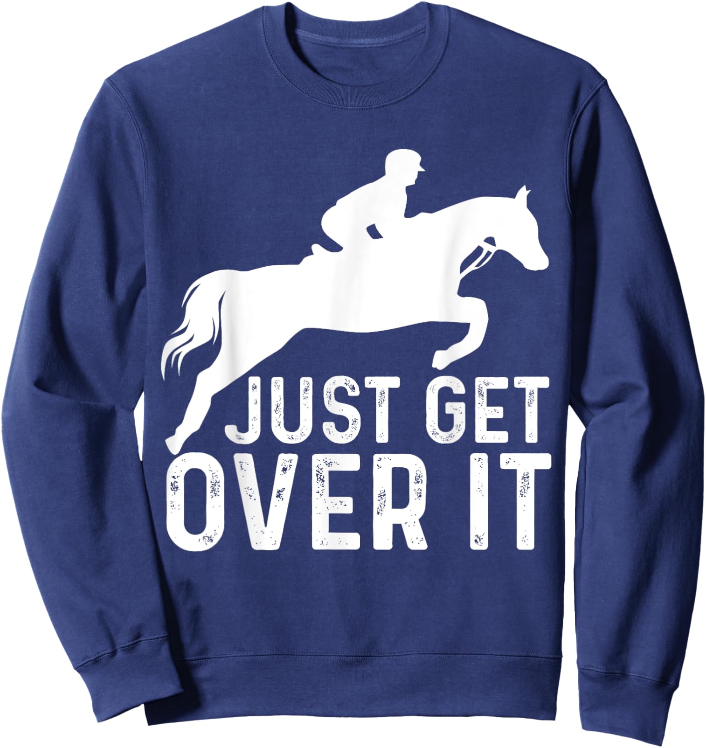 English Horse Riding Hunter Jumper Girl Horseback Riding Sweatshirt - Sweatshirt | Navy