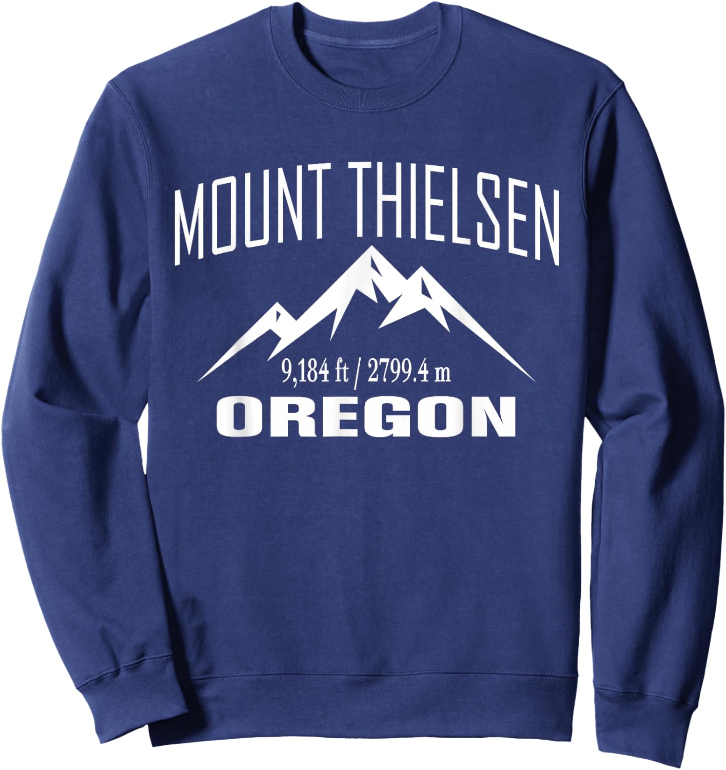 MOUNT THIELSEN OREGON Climbing Summit Club Outdoor Gift Sweatshirt - Sweatshirt | Navy