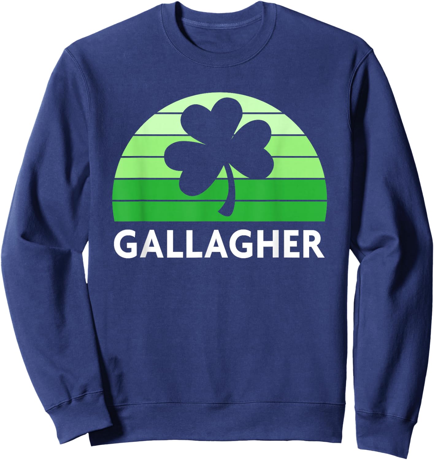 Gallagher Irish Family Name Sweatshirt - Sweatshirt | Navy