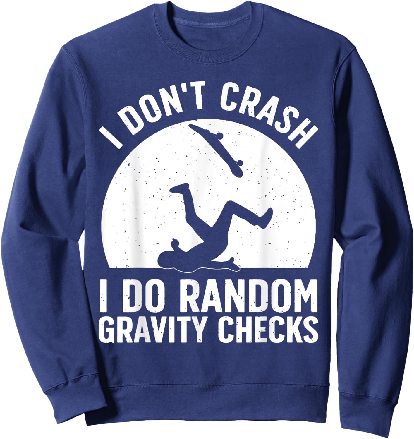 Best Skateboarding Design Women Kids Skateboarder Sweatshirt - Sweatshirt | Navy