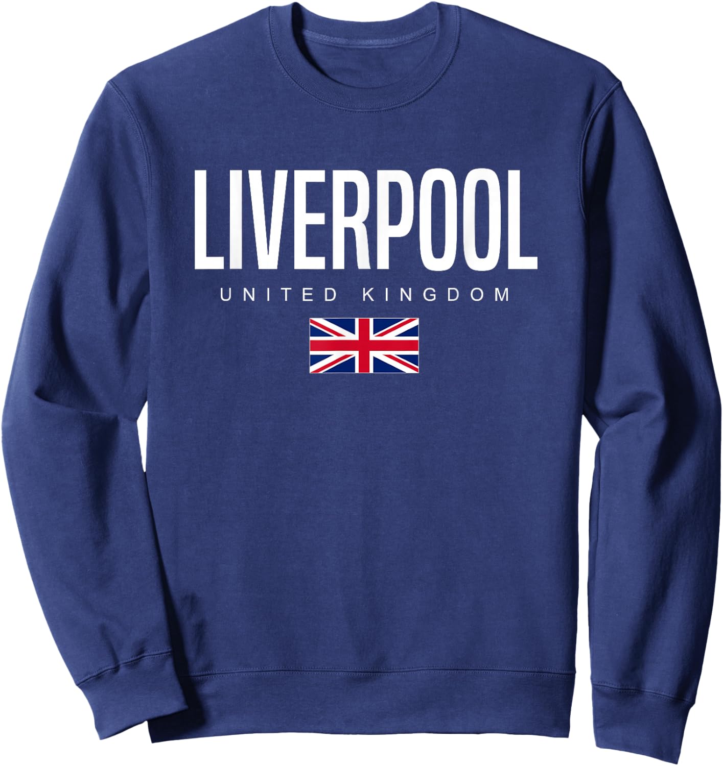 Liverpool England United Kingdom Sweatshirt - Sweatshirt | Navy