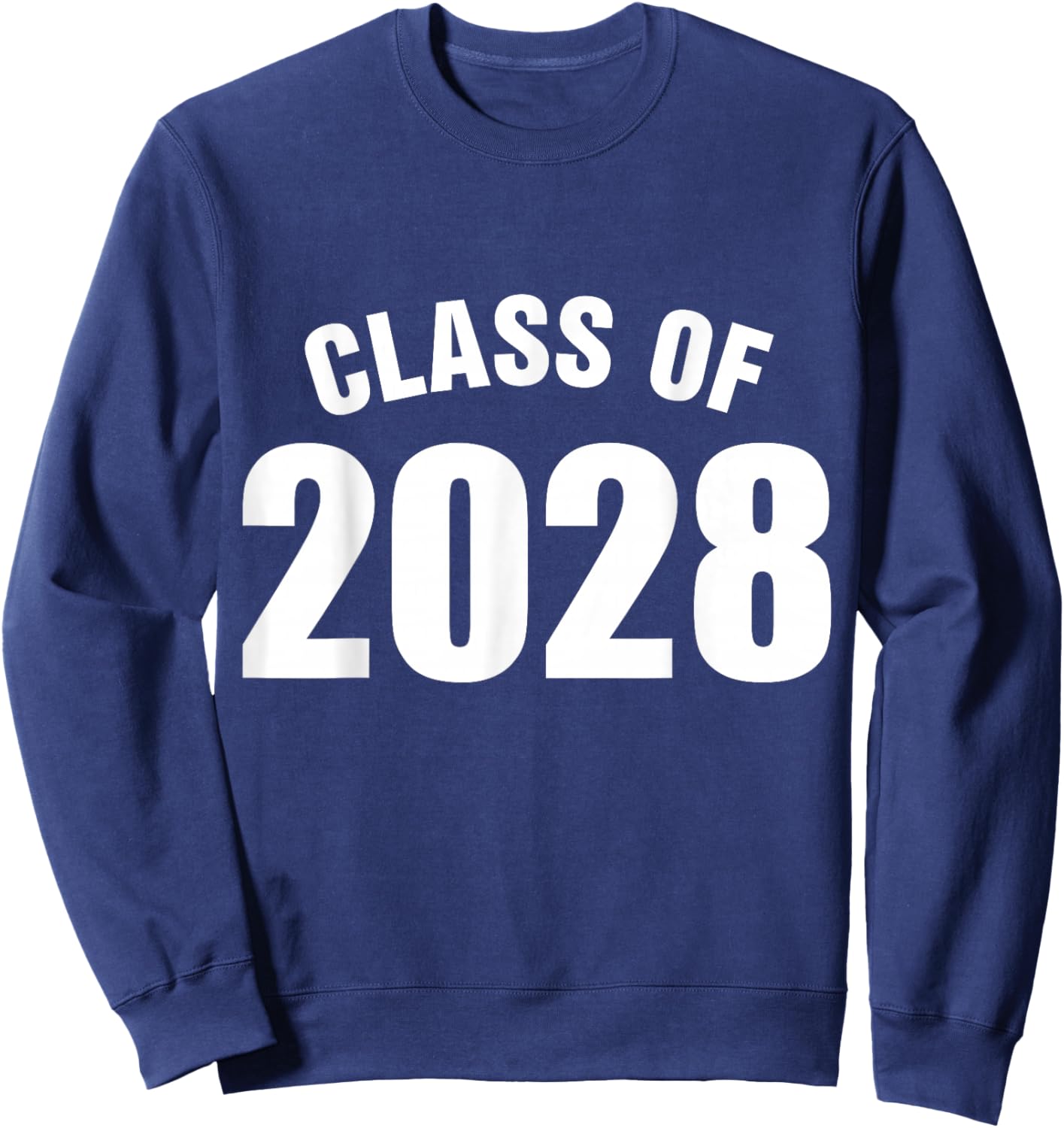 Class Of 2028 Senior Graduation School Sweatshirt - Sweatshirt | Navy