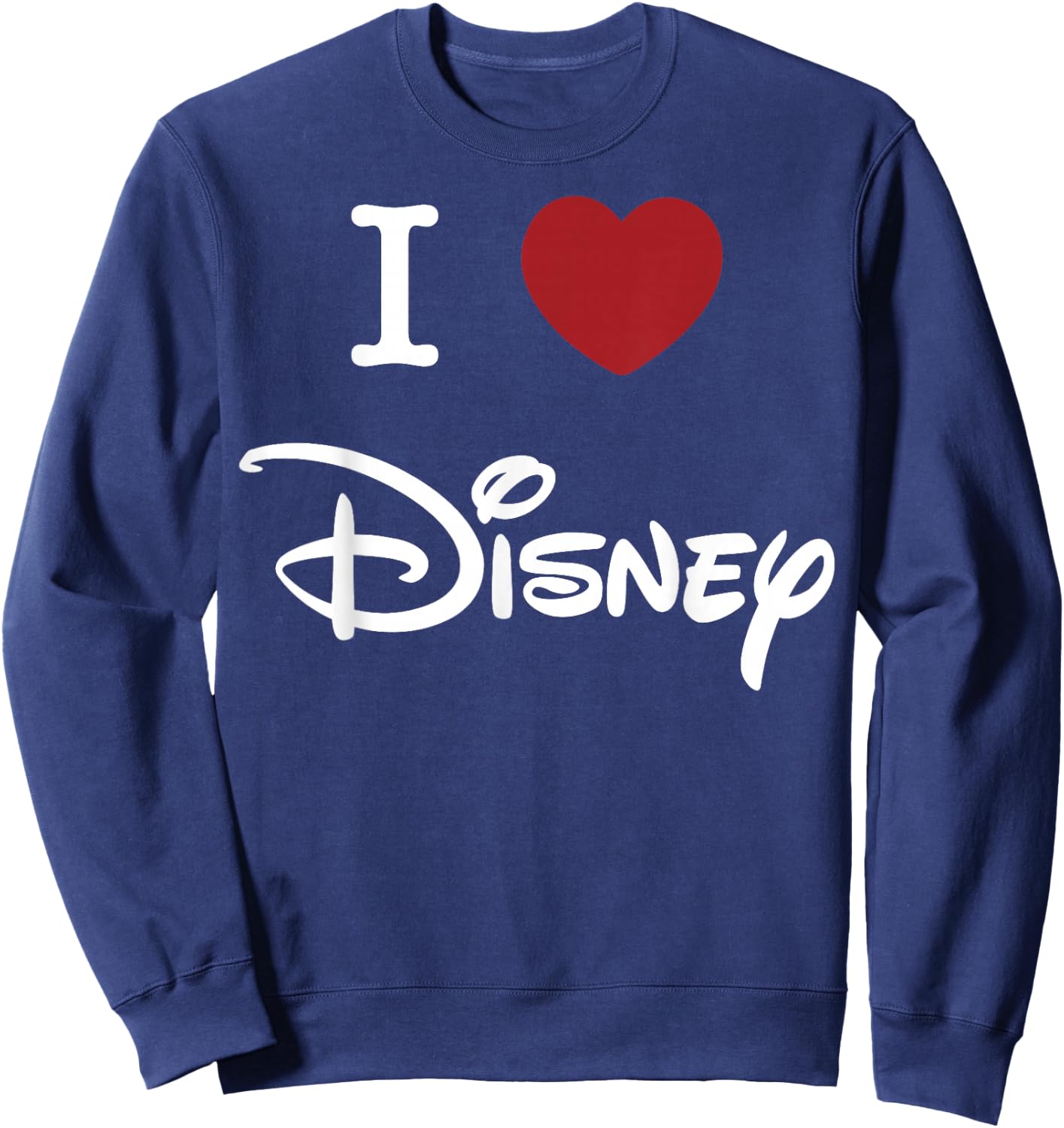 Disney I Love Disney Heart Logo Sweatshirt - Sweatshirt | Navy