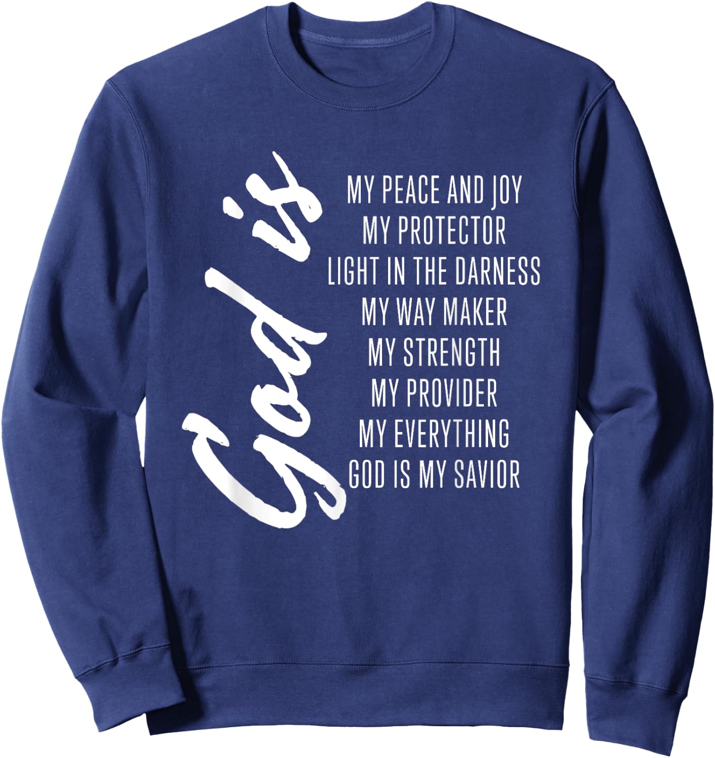 Cute Women's Christian Bible Verse Shirts Women Girls Gifts Sweatshirt - Sweatshirt | Navy