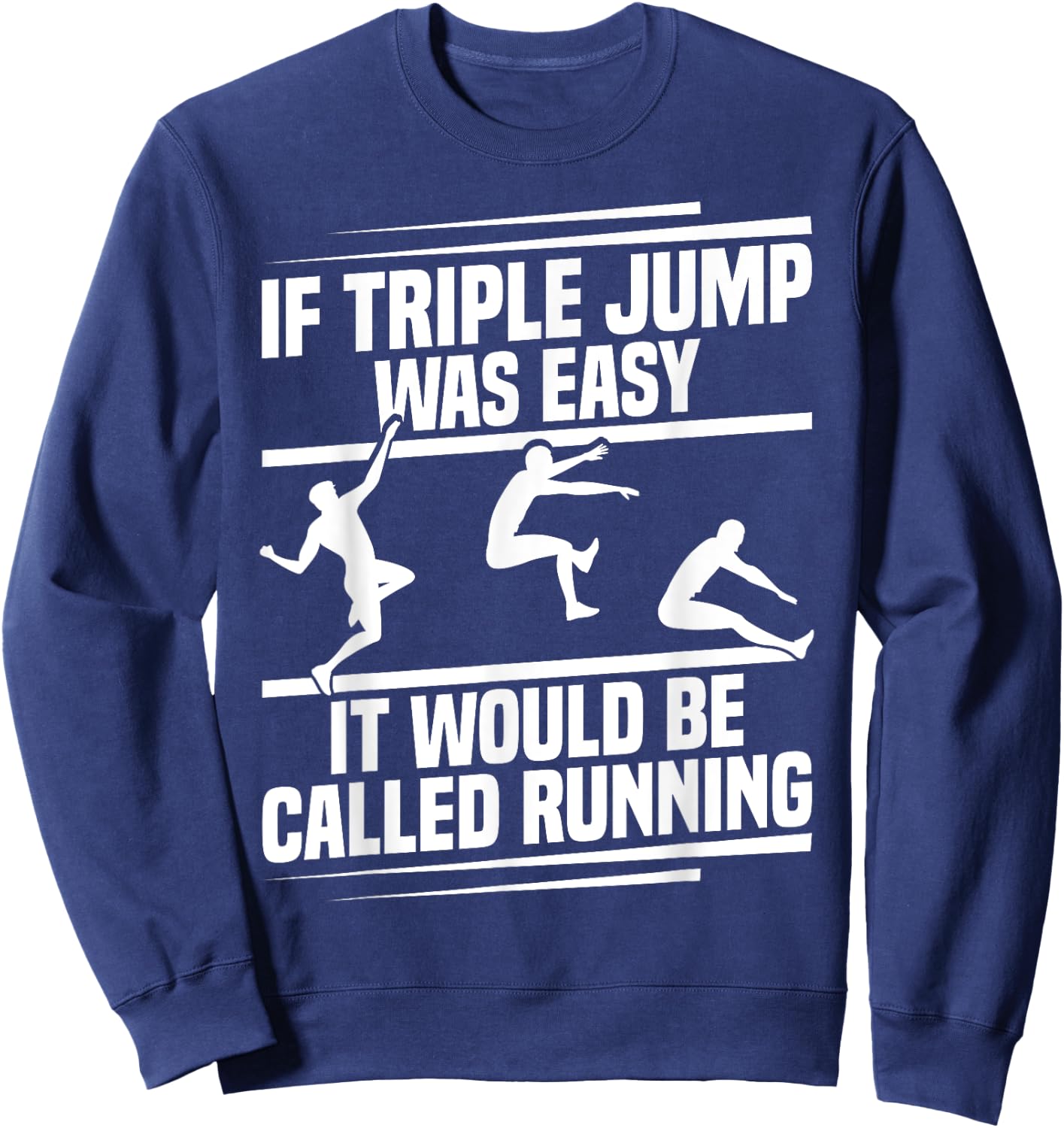 Triple Jump Cleats Track & Field Spikes Triple Jump Sweatshirt - Sweatshirt | Navy