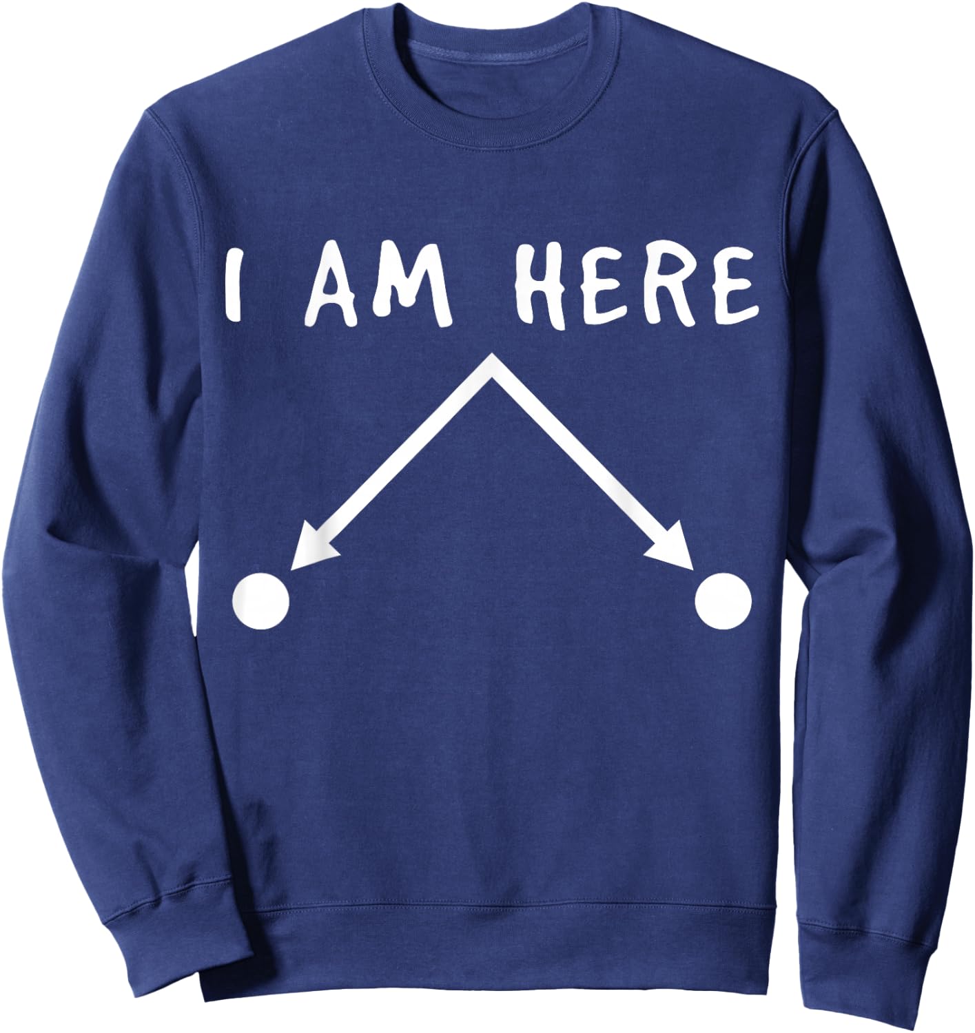 Quantum Physics - Quantum Mechanics Funny Quantum Computer Sweatshirt - Sweatshirt | Navy