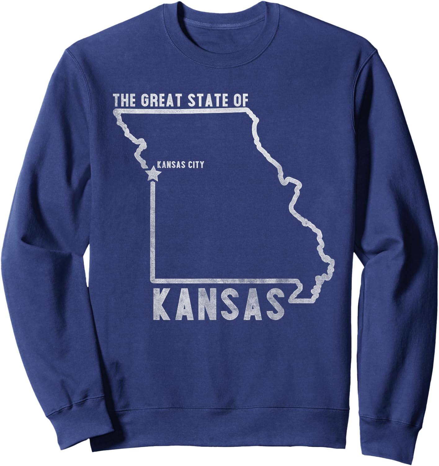 Great State of Kansas Sweatshirt - Sweatshirt | Navy