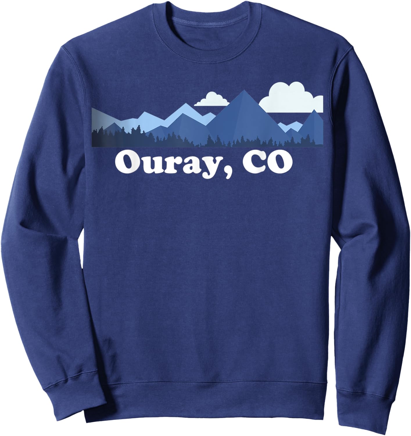 Ouray Colorado Rocky Mountains CO Souvenir Climbing Sweatshirt - Sweatshirt | Navy