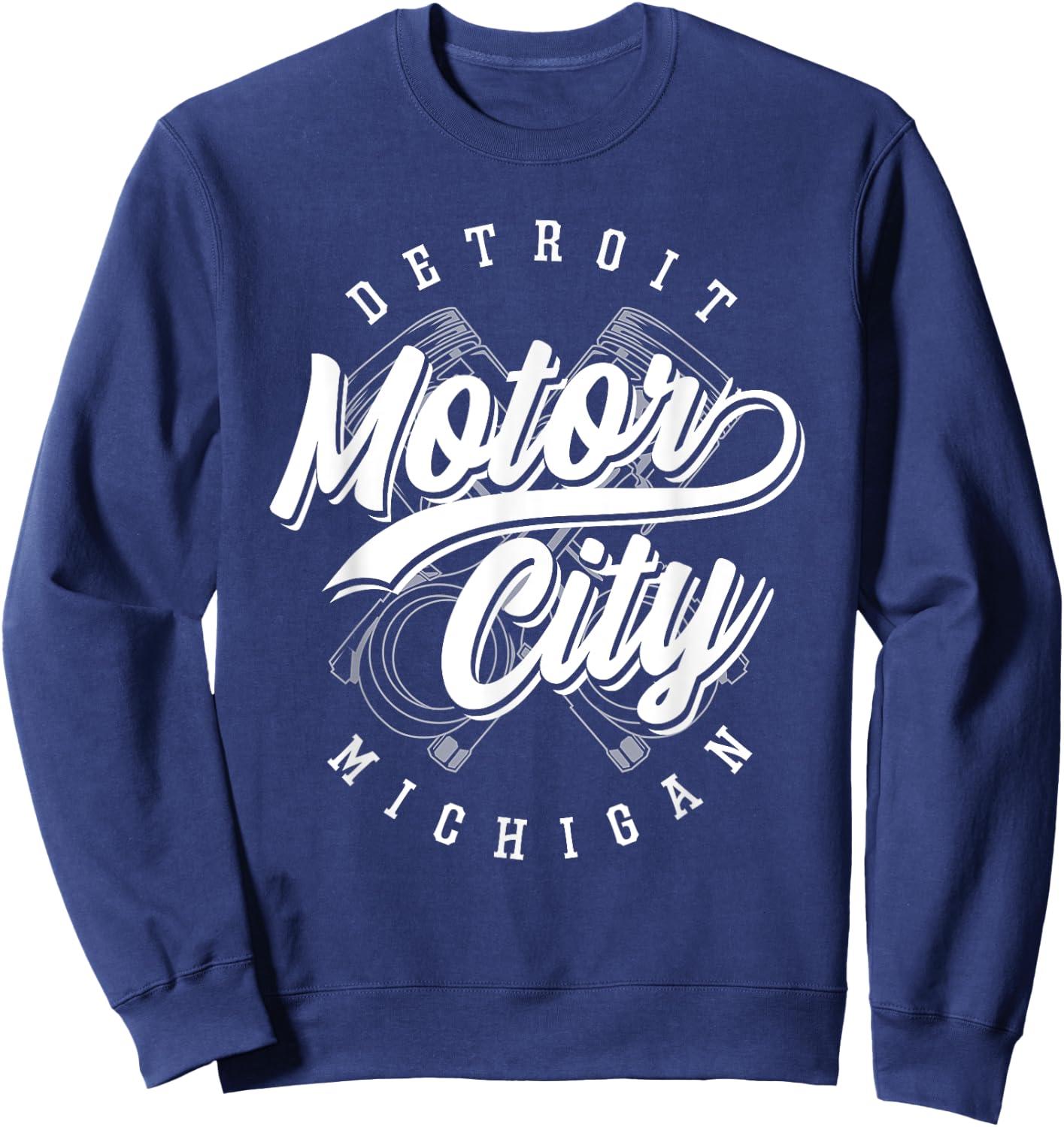 Classic Detroit Motor City Michigan Michiganians Pride Gift Sweatshirt - Sweatshirt | Navy