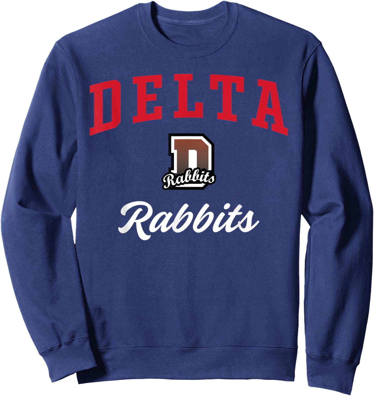 Delta High School Rabbits Sweatshirt - Sweatshirt | Navy