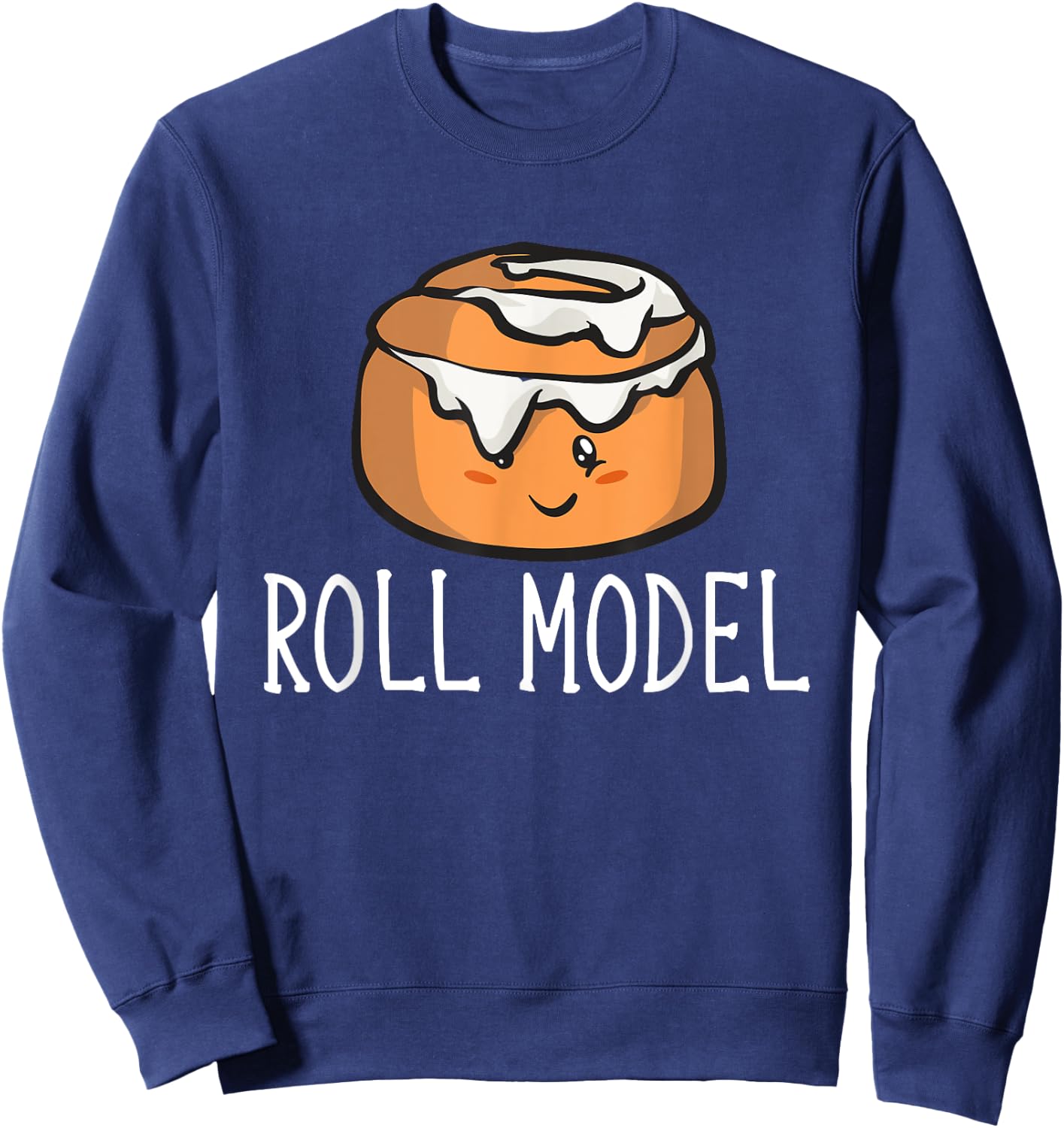Cinnamon Roll Model Cinnamon Roll Sweatshirt - Sweatshirt | Navy