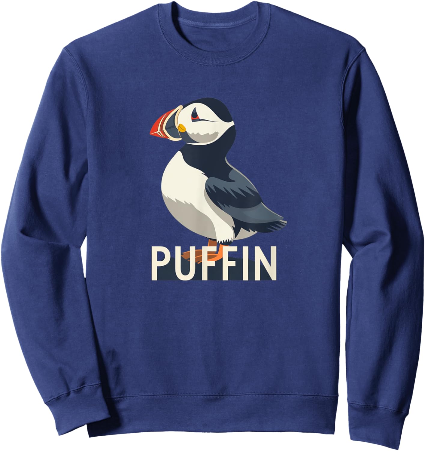 Cute Atlantic Puffin Seabird Costume for Boys and Girls Sweatshirt - Sweatshirt | Navy