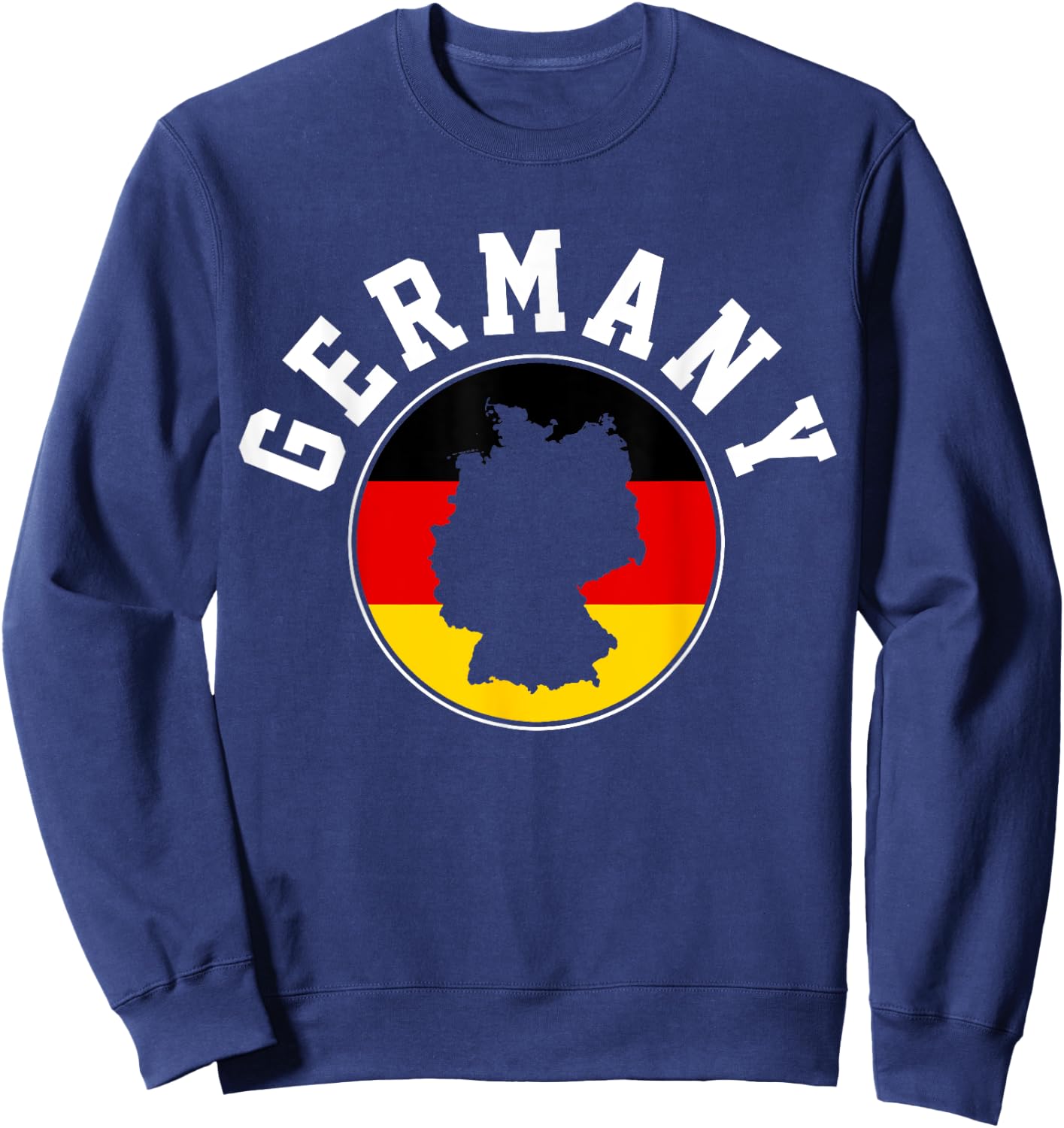 Germany German Flag Map Gift Sweatshirt - Sweatshirt | Navy