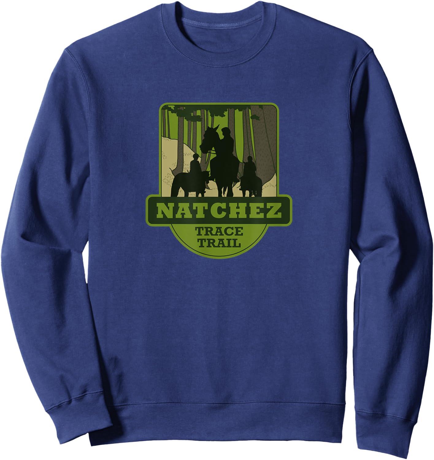 Natchez Trace Trail - Horseback riding Sweatshirt - Sweatshirt | Navy