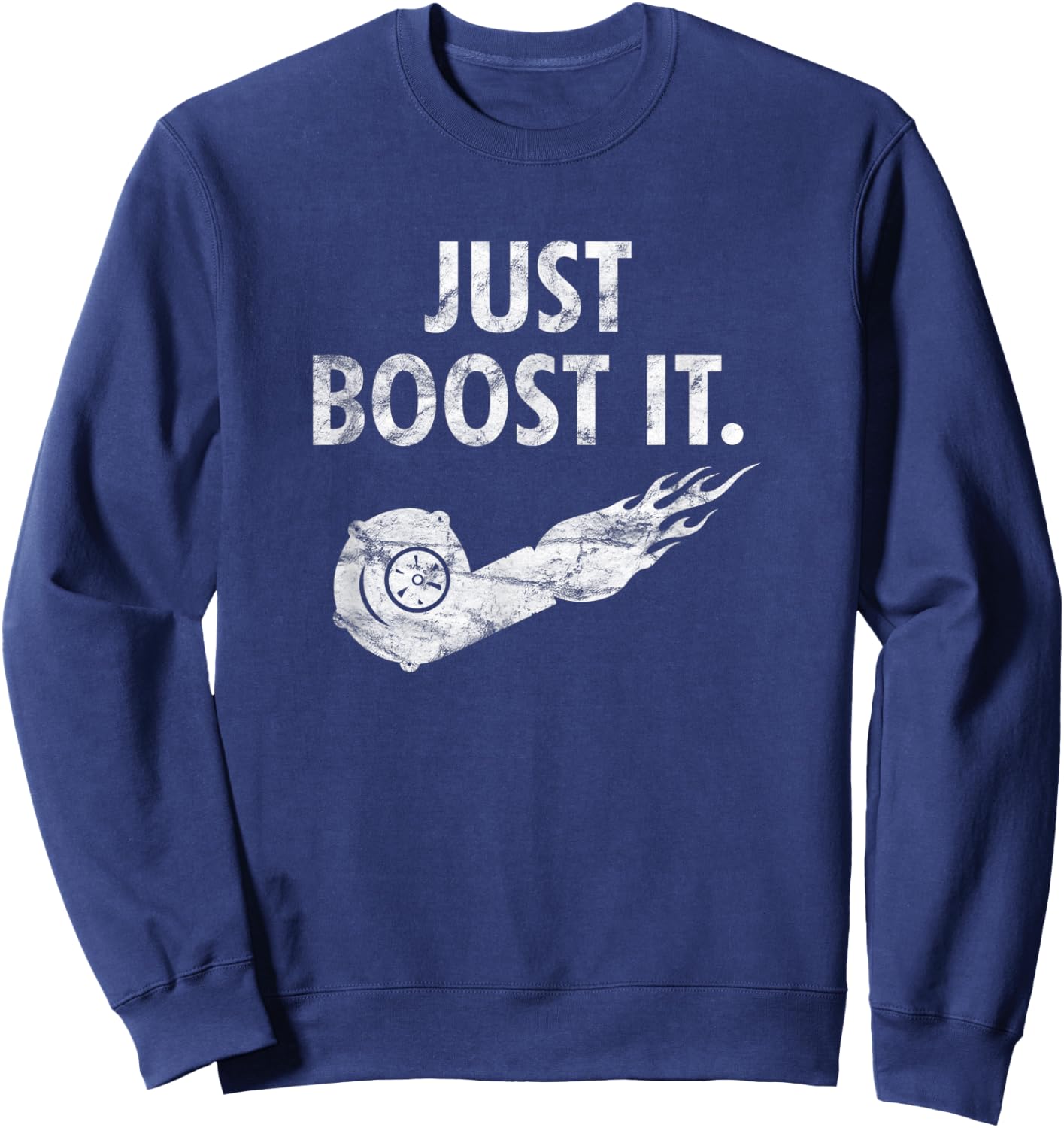 Just Boost it Vintage Turbo Sweatshirt - Sweatshirt | Navy