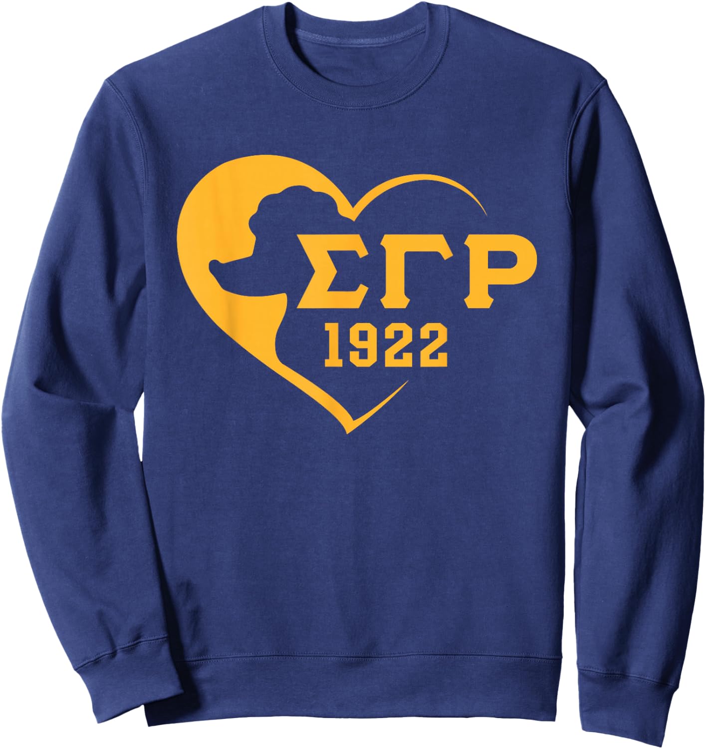 Sigma Gamma Rho Paraphernalia, Sigma Pretty Poodles Sorority Sweatshirt - Sweatshirt | Navy