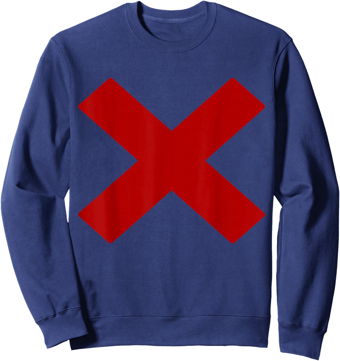 Awesome Red X Sweatshirt - Sweatshirt | Navy