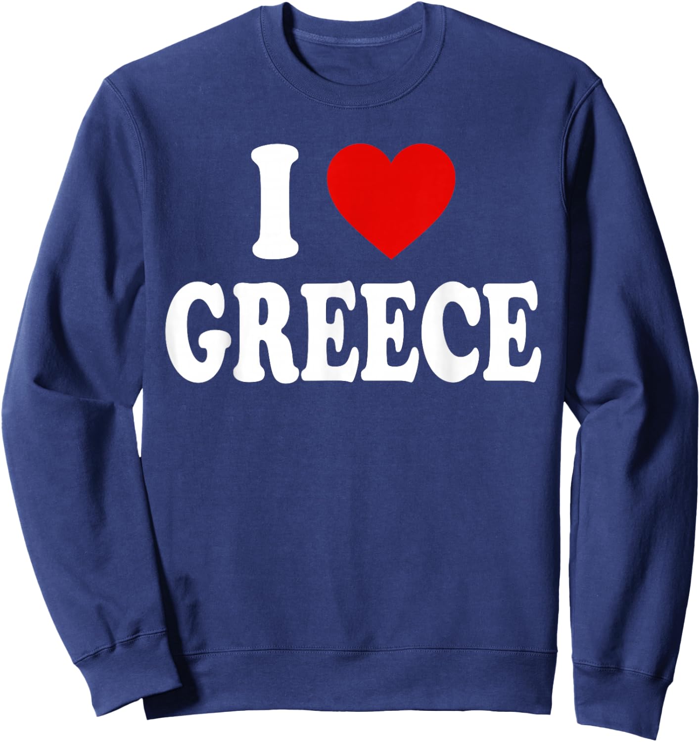 I Heart Love Greece Sweatshirt - Sweatshirt | Navy