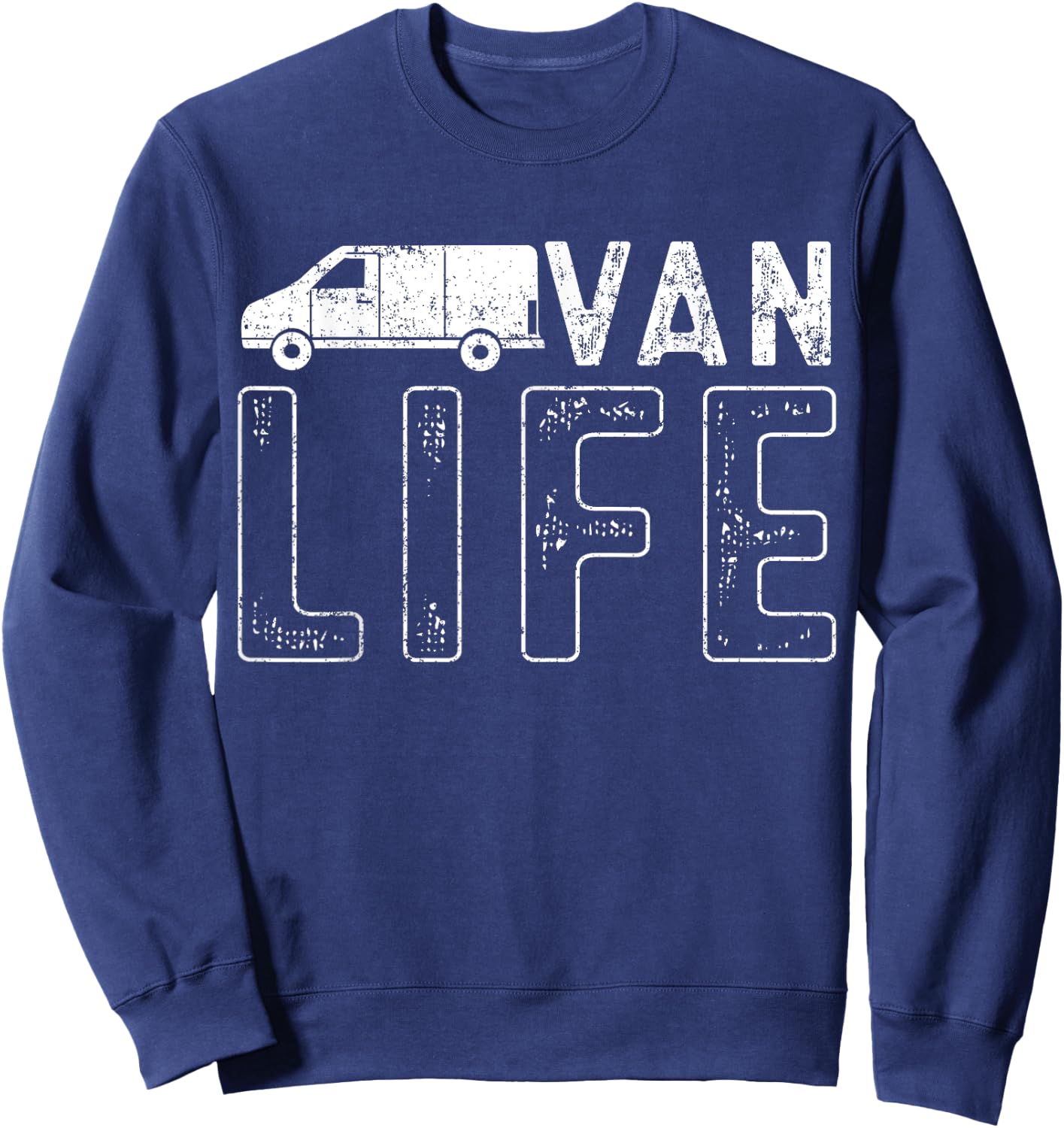 Vanning Vanlife Van Life Sweatshirt - Sweatshirt | Navy