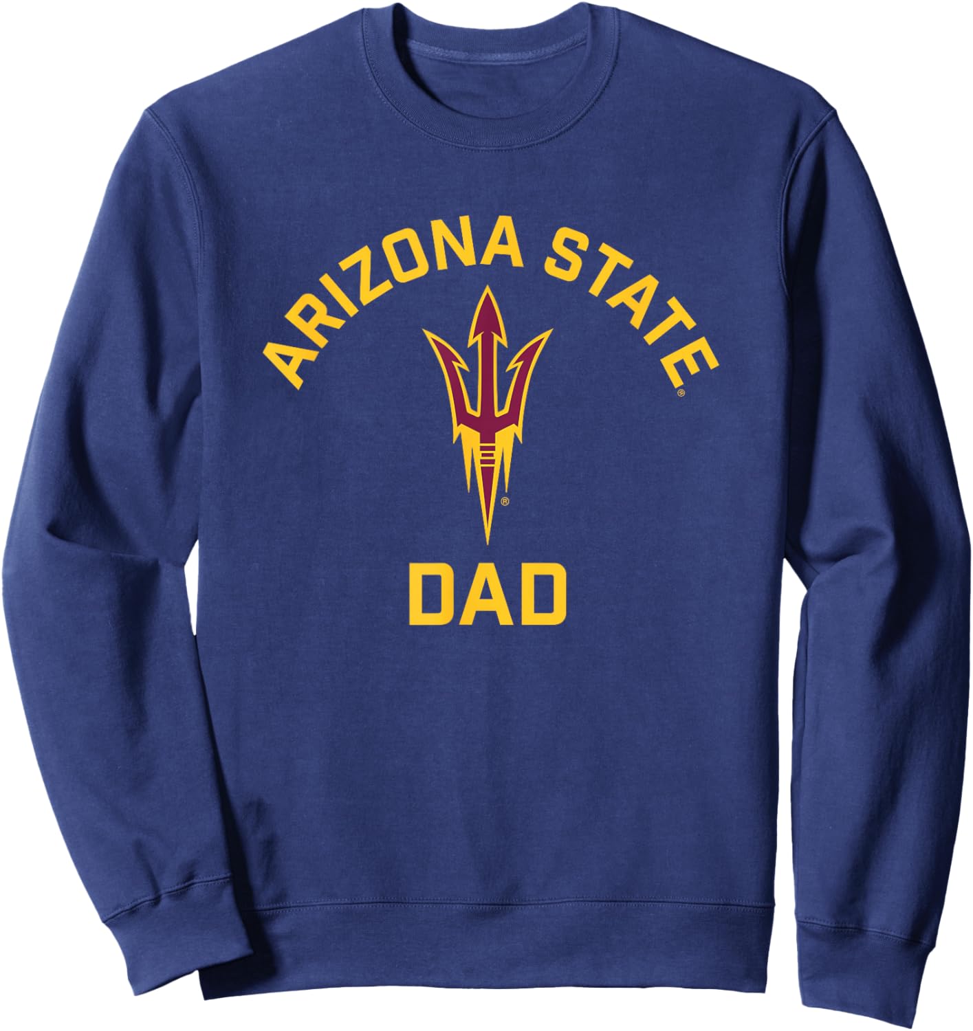 Arizona State University Sun Devils Arched Dad Sweatshirt - Sweatshirt | Navy