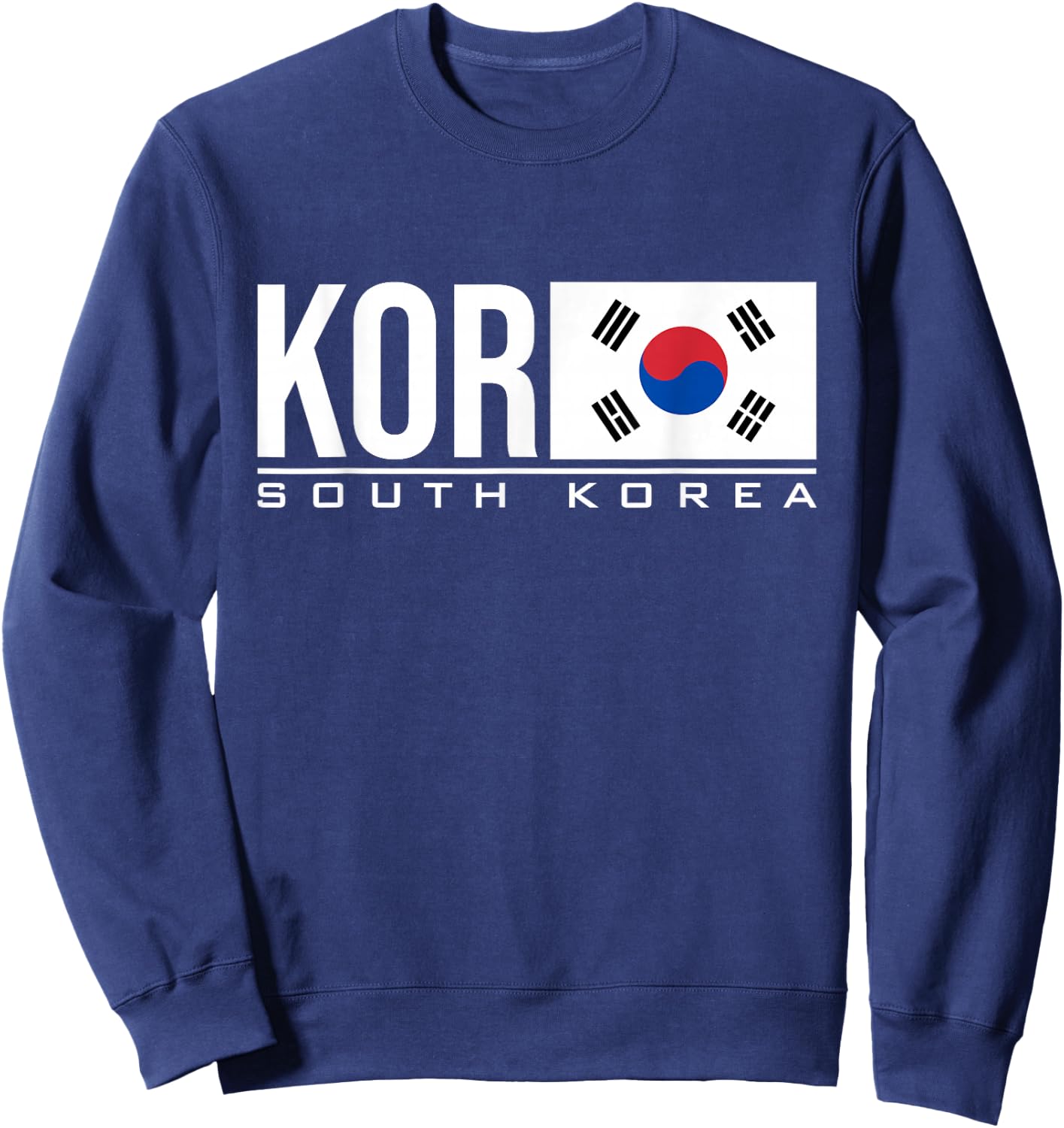 South Korea Flag Korean Country Code Kor Sports Games Sweatshirt - Sweatshirt | Navy