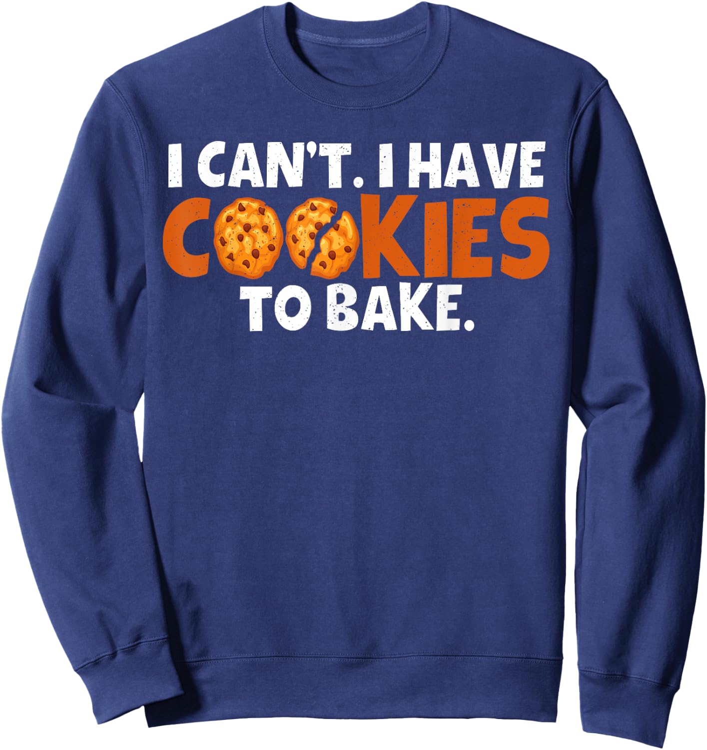 Cute Cookie Baking Design Women Cookie Baker Baking Sweatshirt - Sweatshirt | Navy