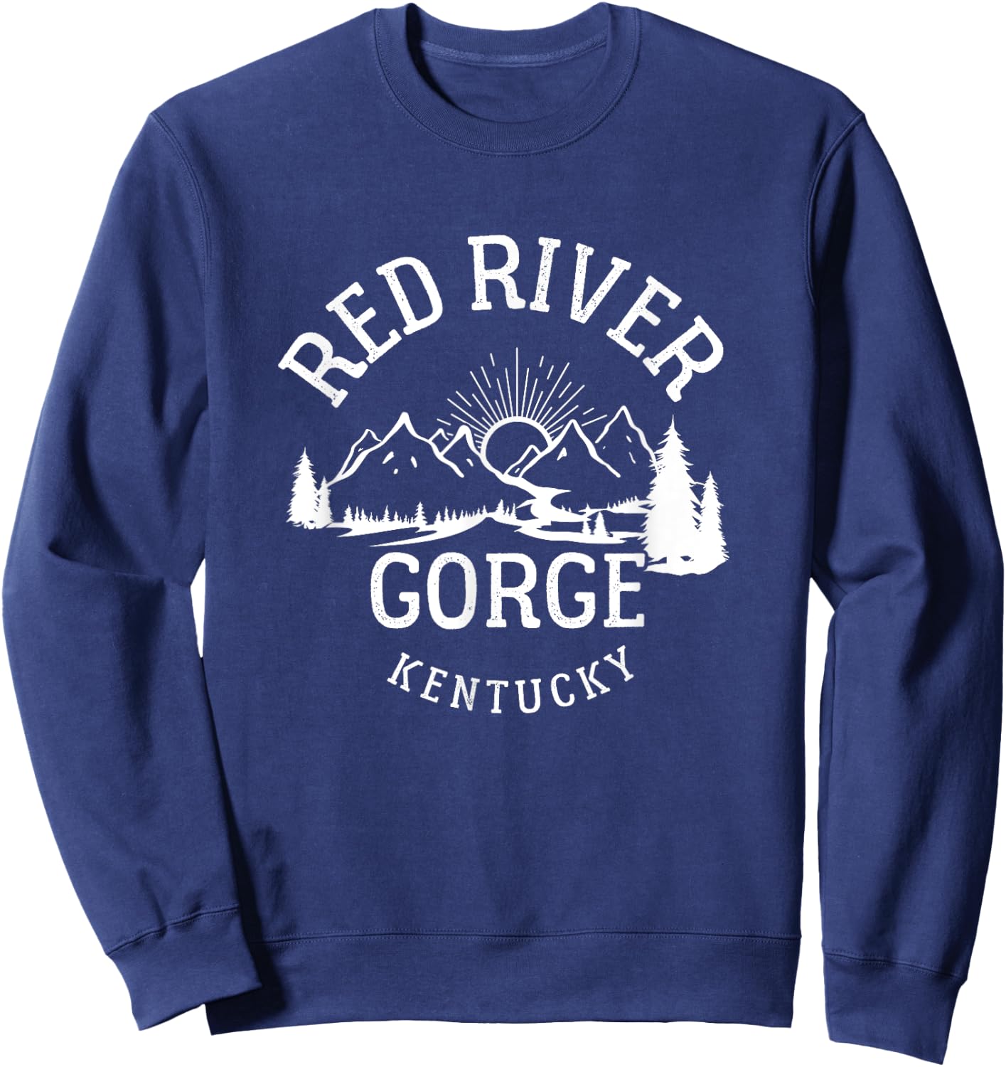 Red River Gorge Hike Kentucky Parks Hiking Sweatshirt - Sweatshirt | Navy