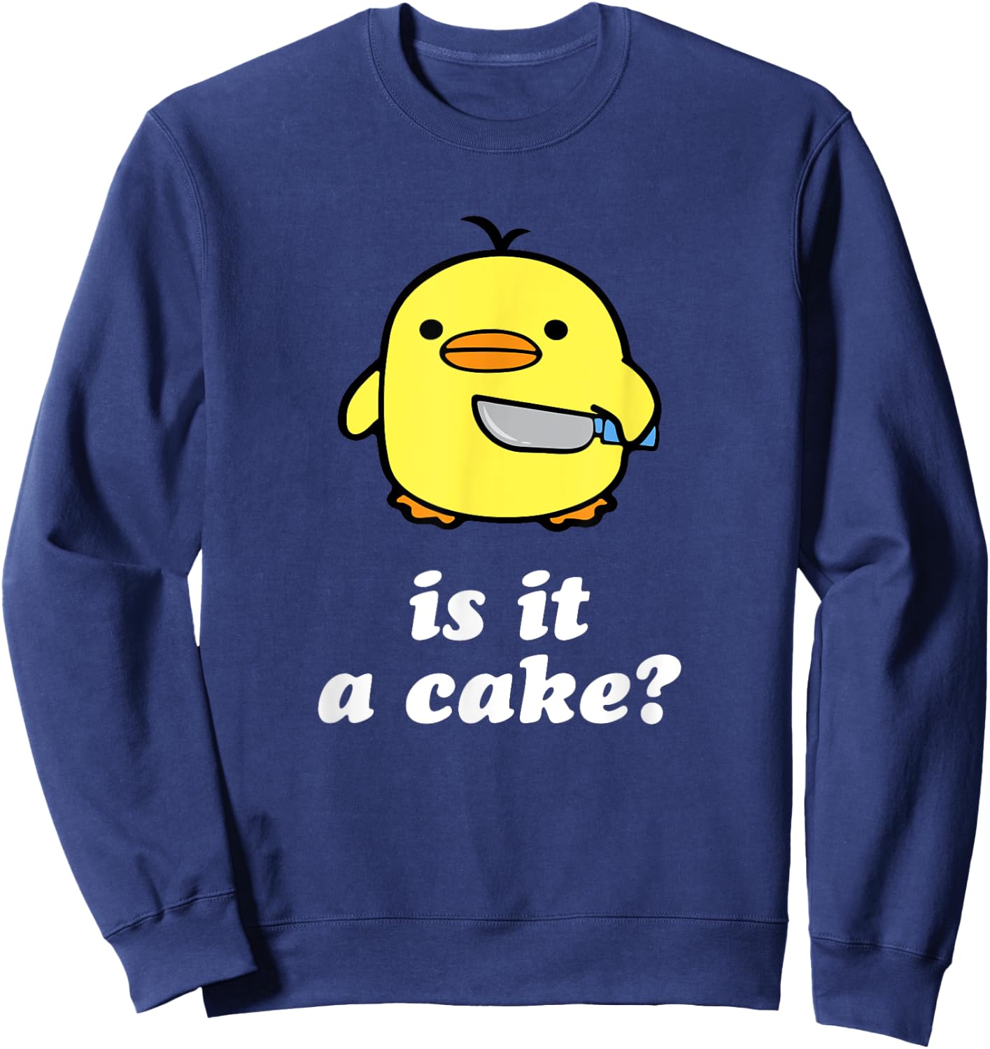 Is It A Cake? Sweatshirt - Sweatshirt | Navy