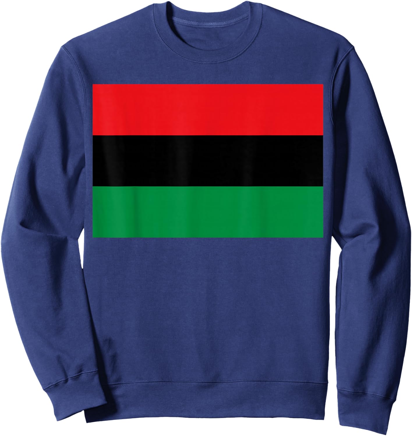 Pan African UNIA Flag Map Continent Black History Month Gift Sweatshirt - Sweatshirt | Navy