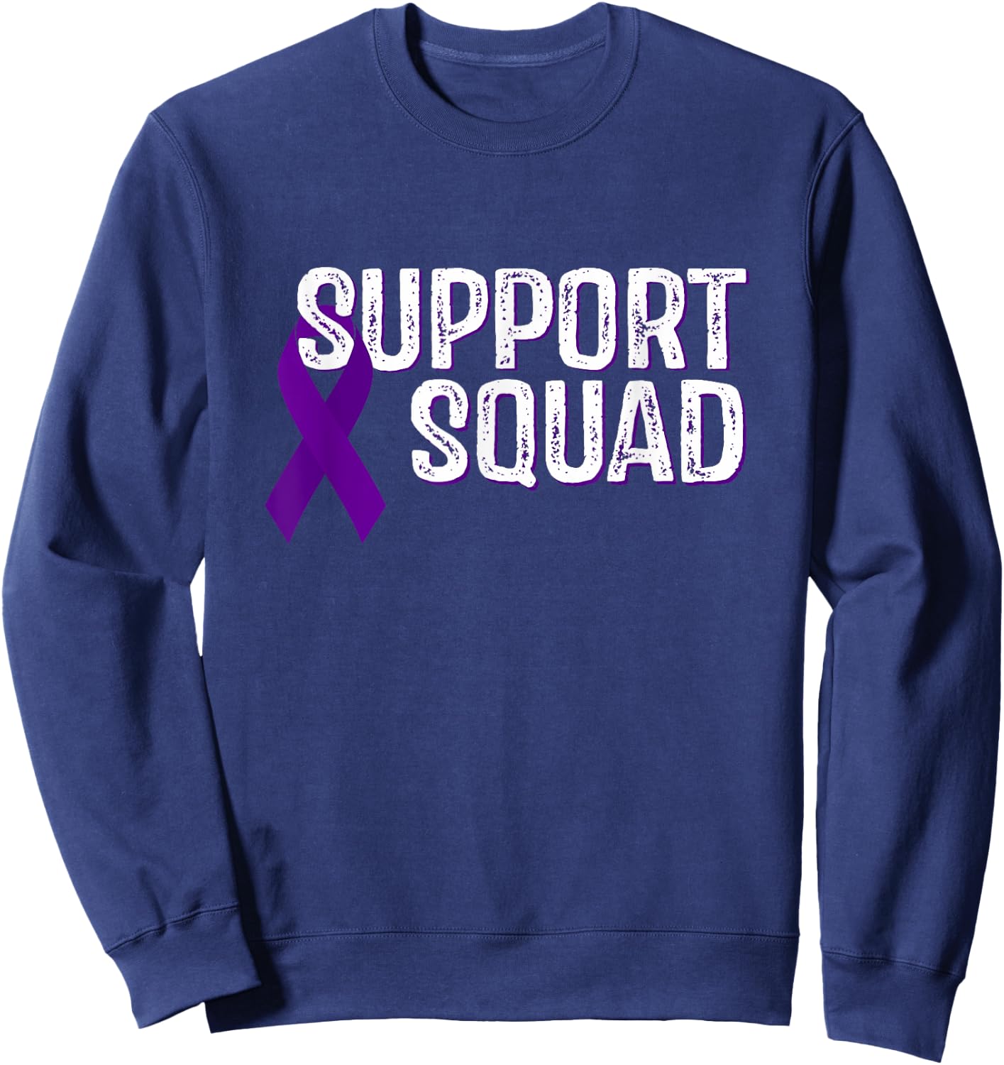 Hodgkin’s Lymphoma Awareness Support Squad Sweatshirt - Sweatshirt | Navy