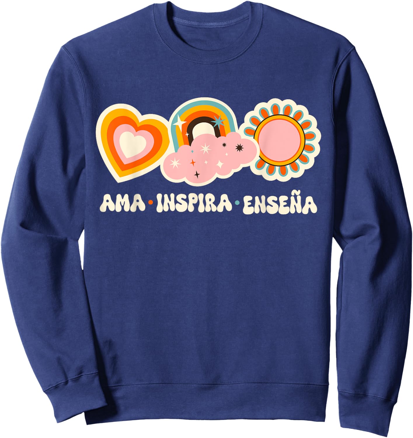 Hispanic Teacher Bilingual Teacher Spanish Teacher Sweatshirt - Sweatshirt | Navy