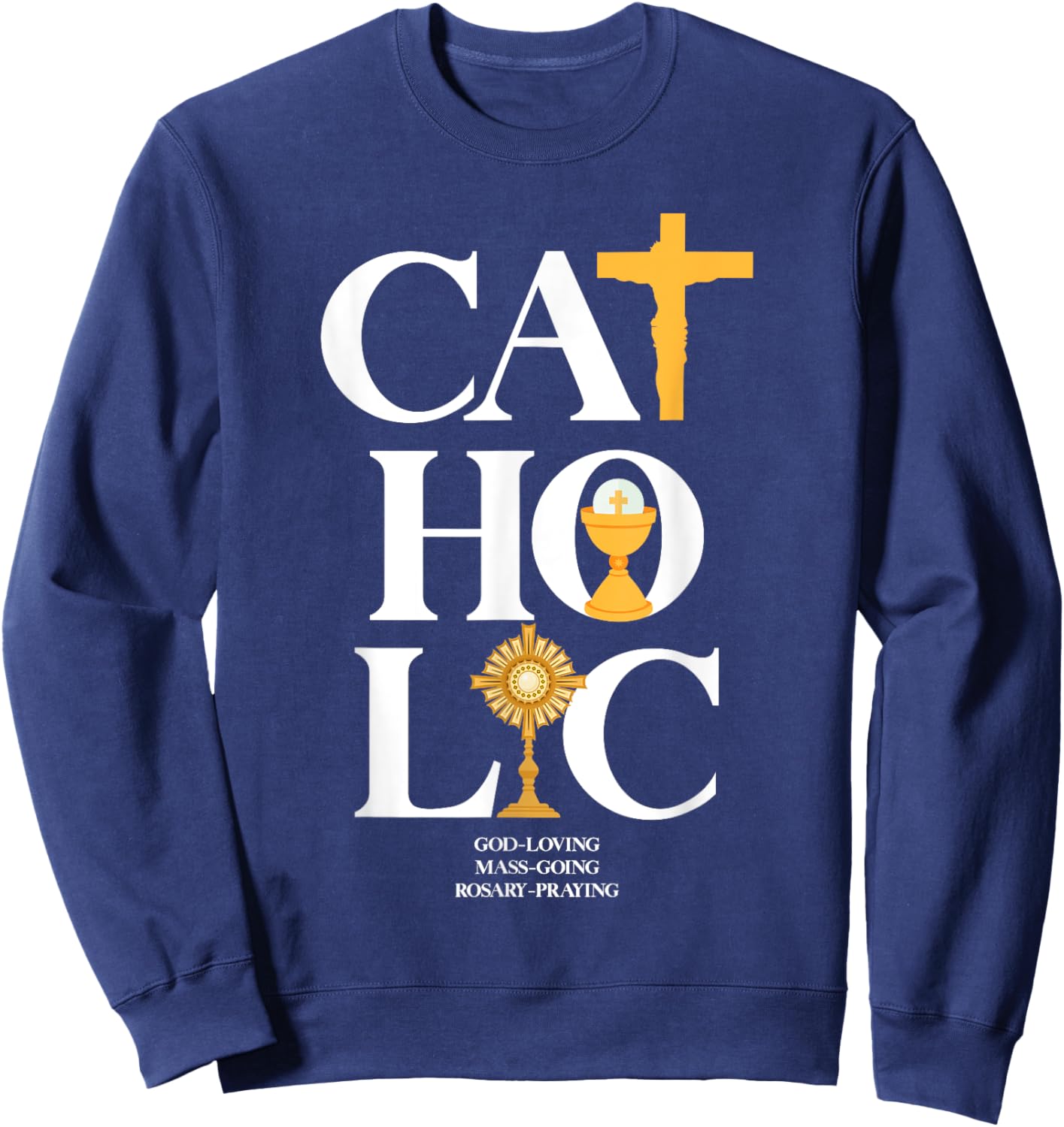 Catholic Sweatshirt - Sweatshirt | Navy