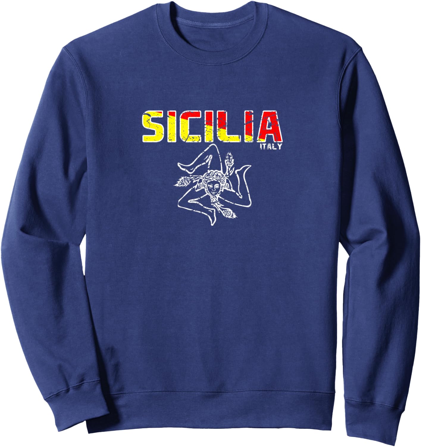 Sicilia Sicilian Sicily Italy Italian Sweatshirt - Sweatshirt | Navy