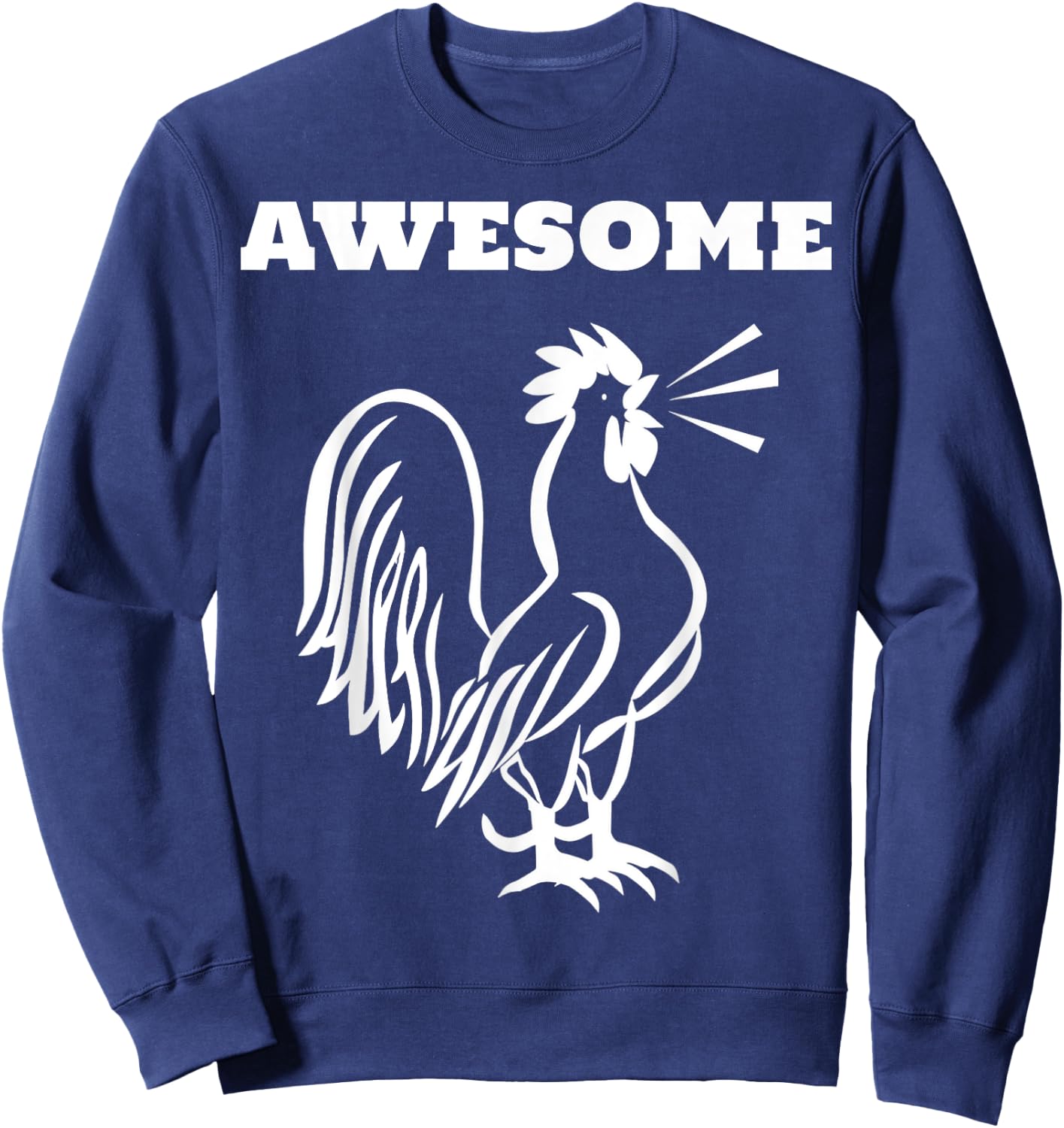 Awesome Cock -Great Rude Obnoxious Sweatshirt - Sweatshirt | Navy