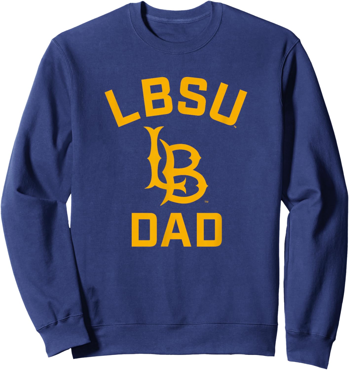 Cal State Long Beach CSULB Arched Dad Sweatshirt - Sweatshirt | Navy